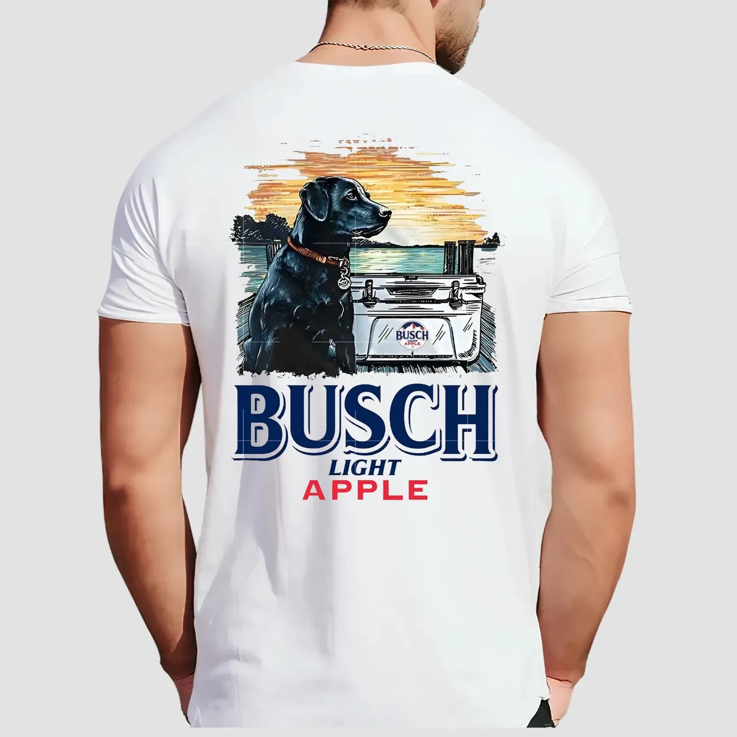 Busch Light Apple Best Friend Dog Lover T Shirt