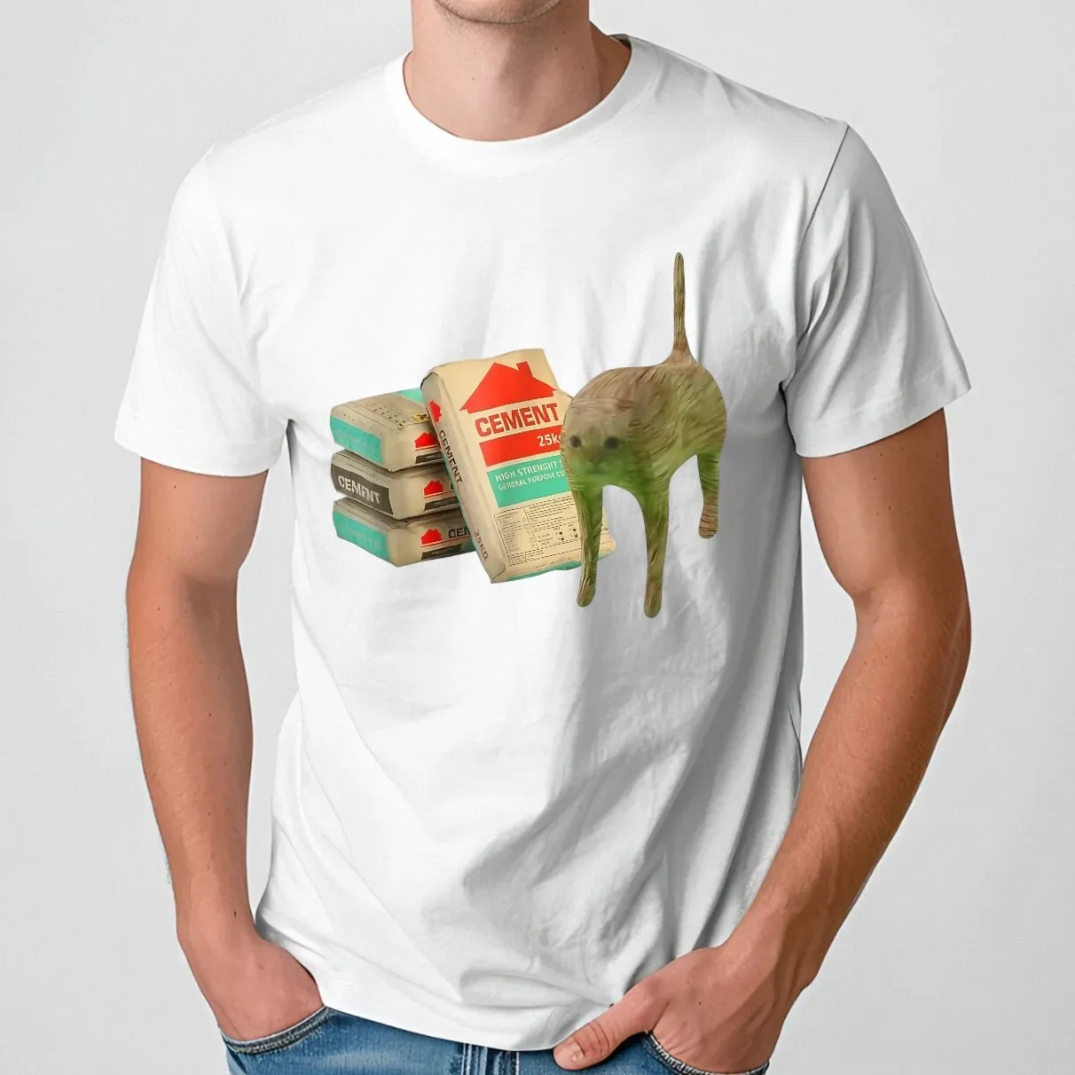 Cat I Eat Cement Dank Meme T Shirt