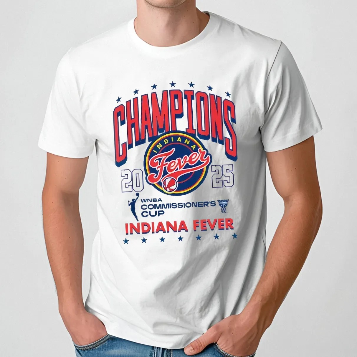 Champion Indiana Fever WNBA Commissioner’s Cup 2025 T Shirt