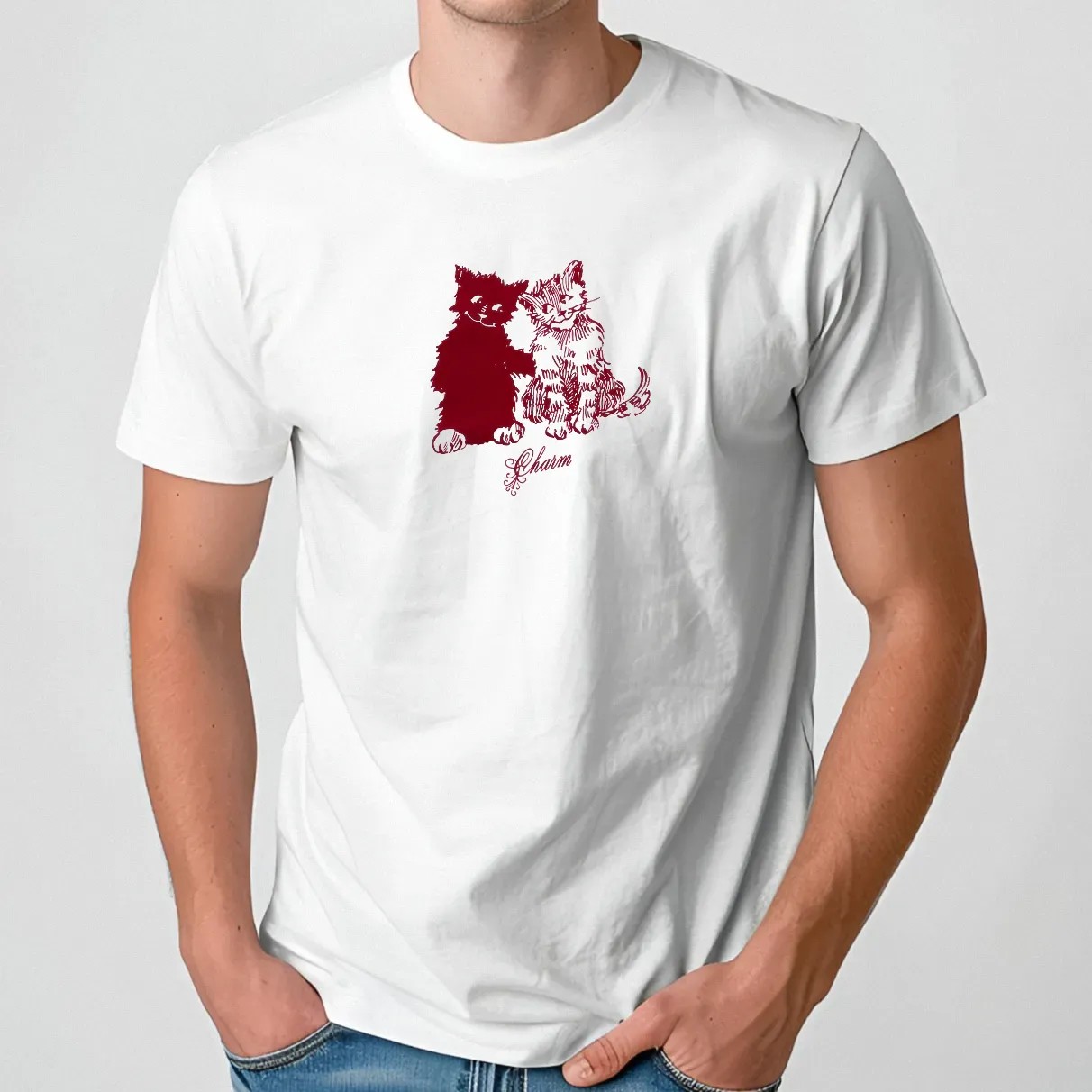 Charm Friends Cat T Shirt