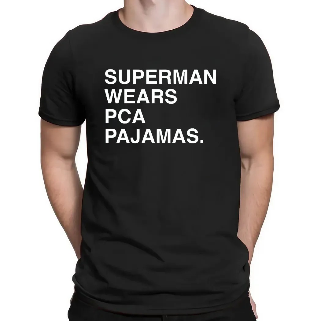 Chicago Cubs Superman Wears Pca Pajamas T Shirt