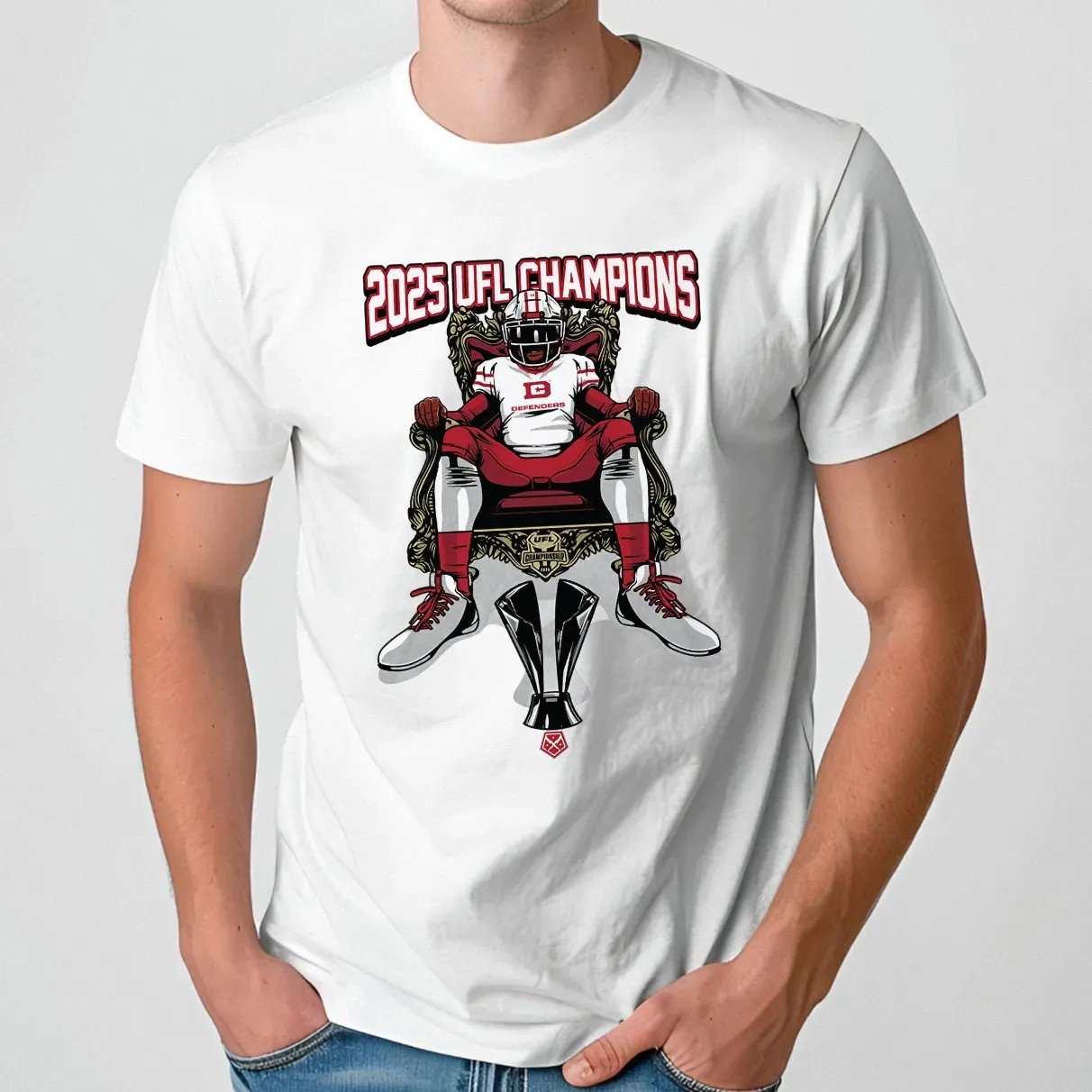 DC Defenders Championship Throne 2025 UFL T Shirt