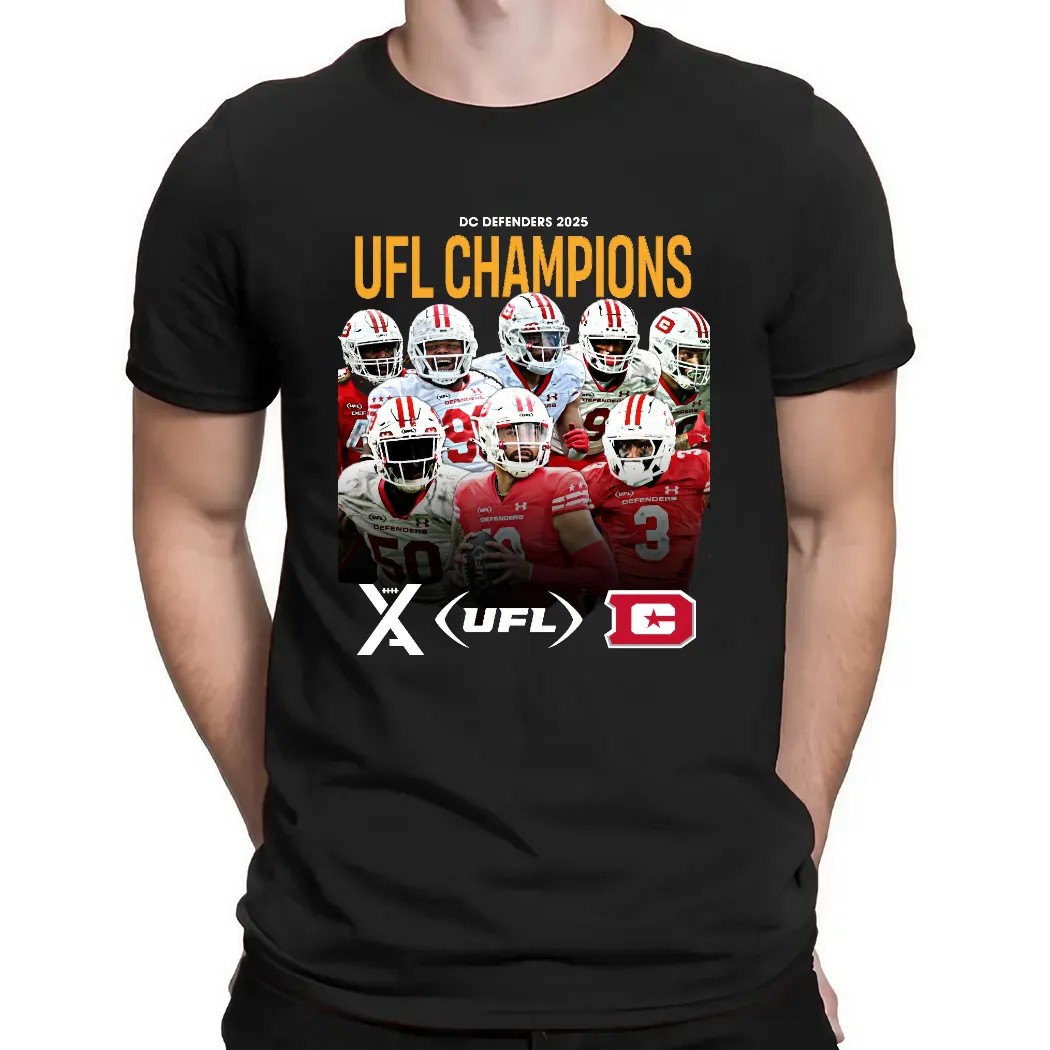 Dc Defenders Your 2025 Ufl Champions Poster T Shirt