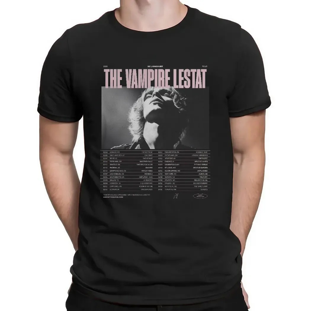 De Lioncourt The Vampire Lestat 2025 Tour T Shirt
