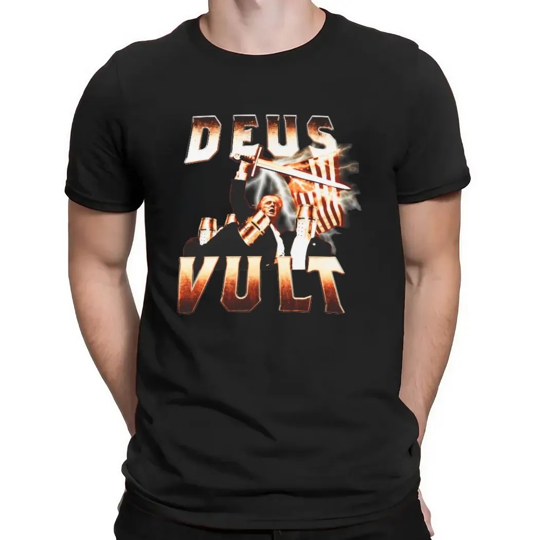 Deus Vult Trump Crusader Graphic T Shirt