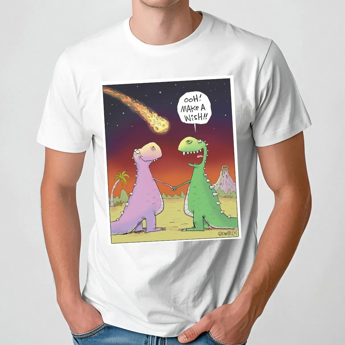 Dinosaur Oh Make A Wish Meme T Shirt