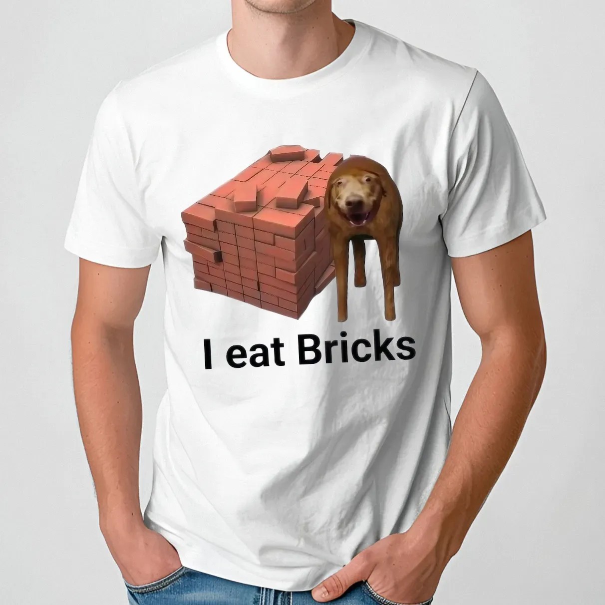 Dog I Eat Bricks Meme T Shirt