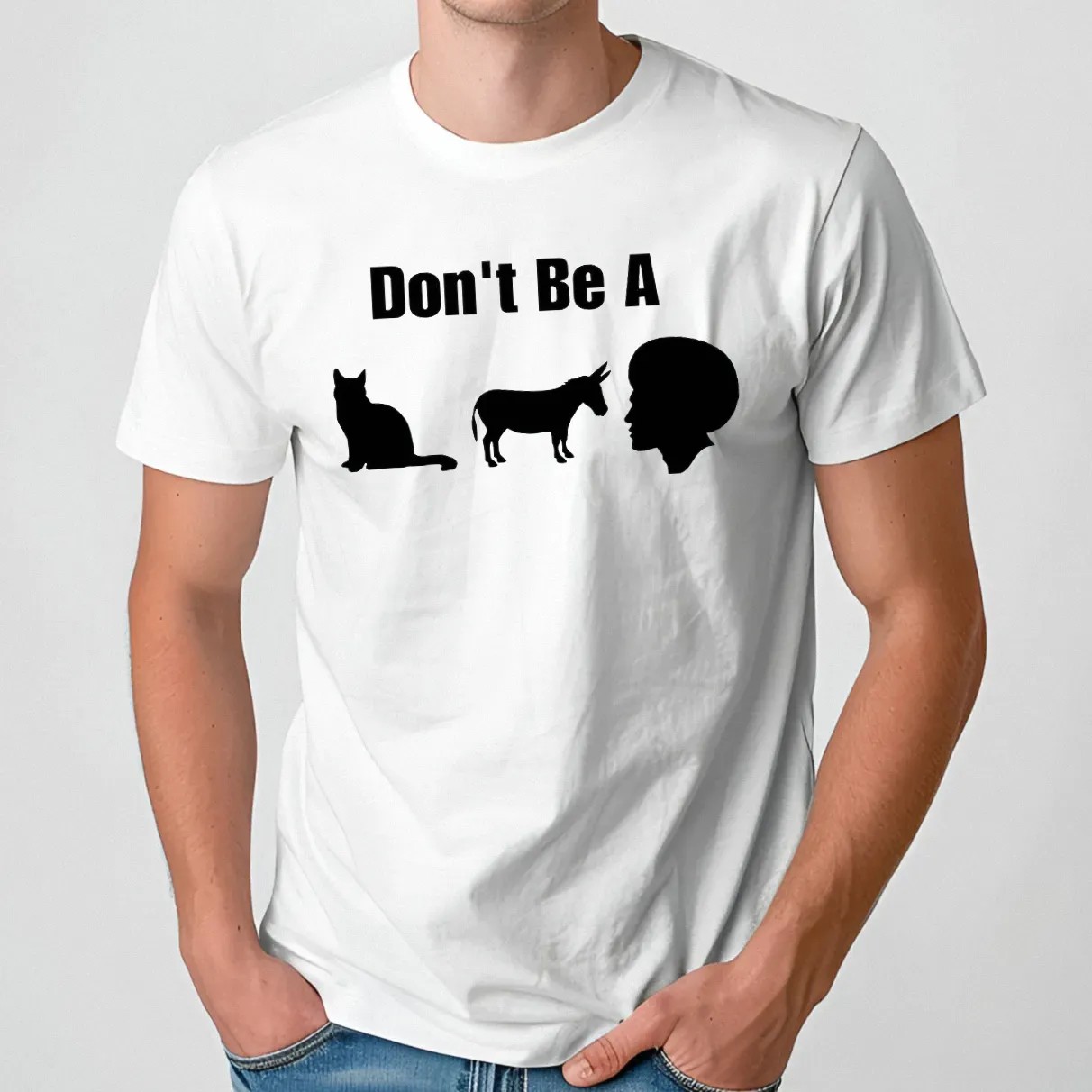 Don’t Be A Cat Donkey Black Man Shirt
