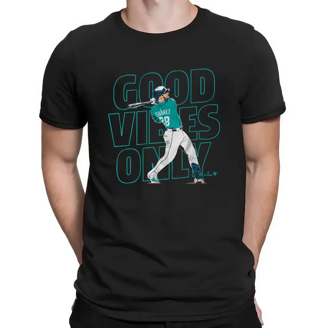 Eugenio Suarez Seattle Mariners Good Vibes Only T Shirt