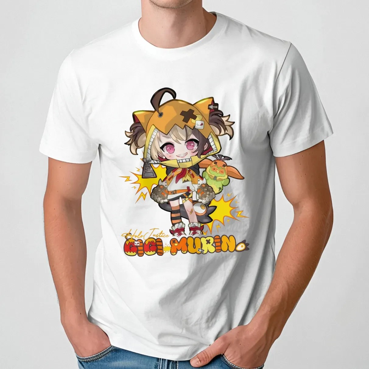 Gigi Murin Holo Justice Hololive Fan Name T Shirt