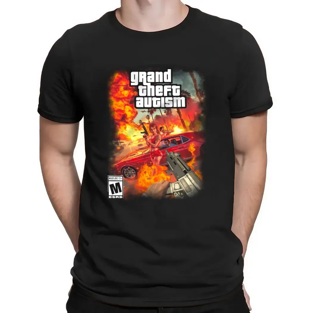Grand Theft Autism Parody T Shirt
