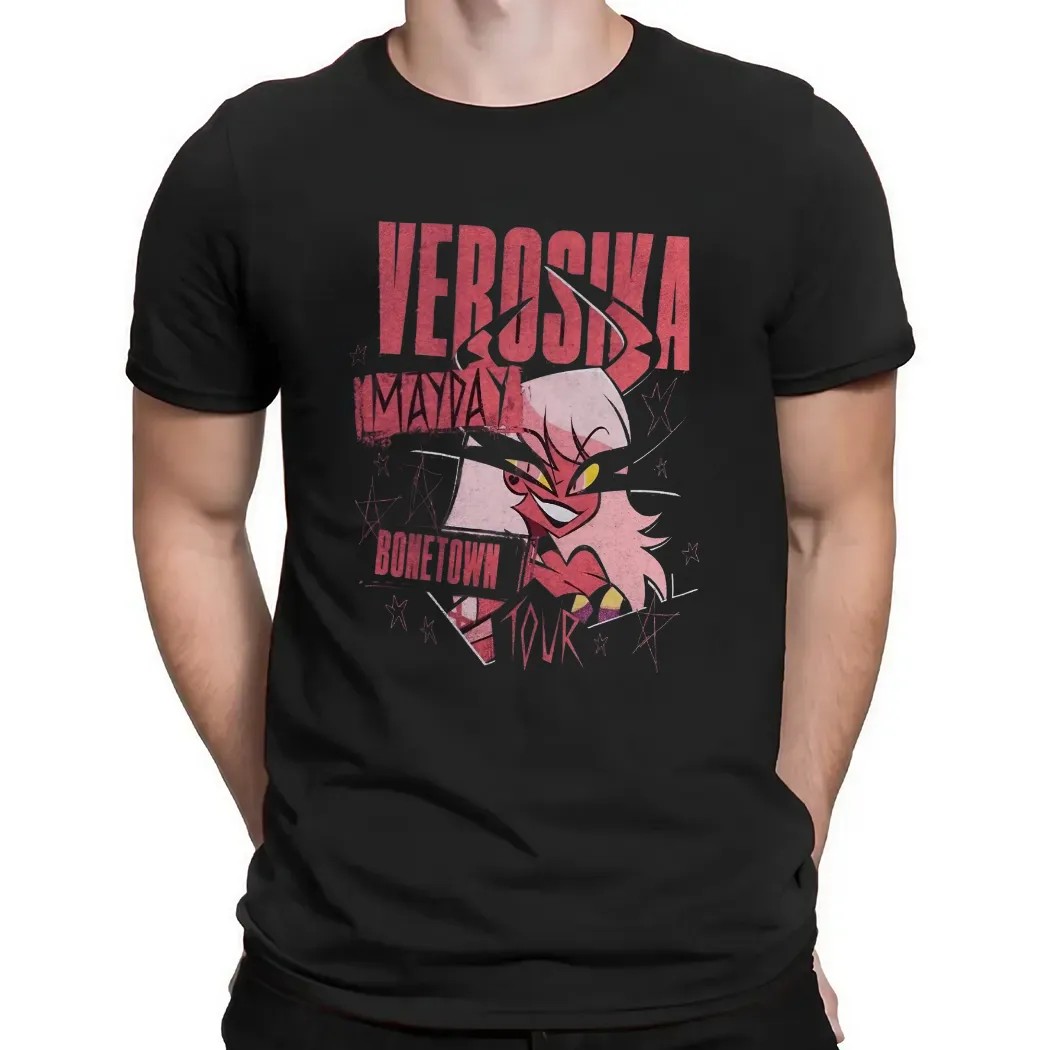 Helluva Boss Verosika Mayday Bonetown Tour Double-Sided T Shirt