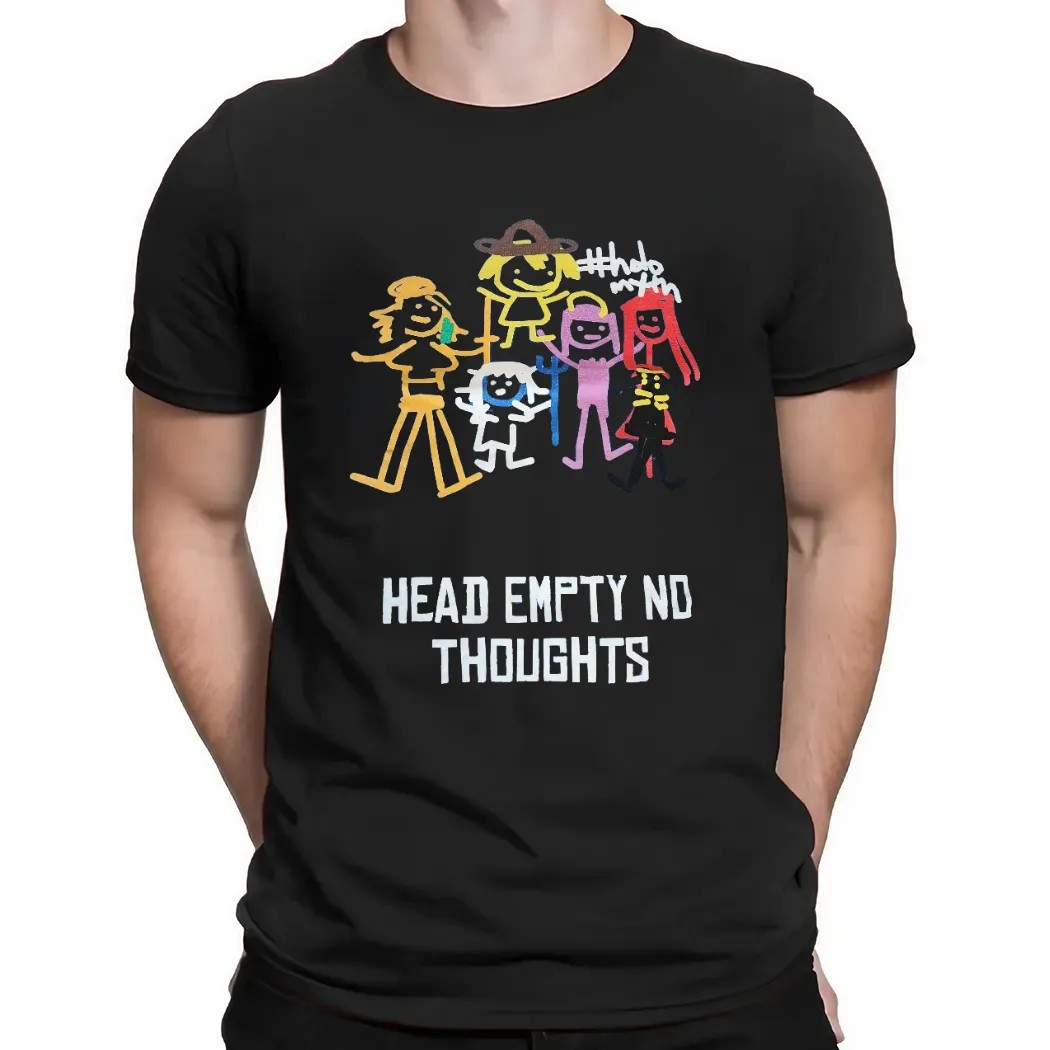 Hololive Myth Head Empty No Thoughts T Shirt