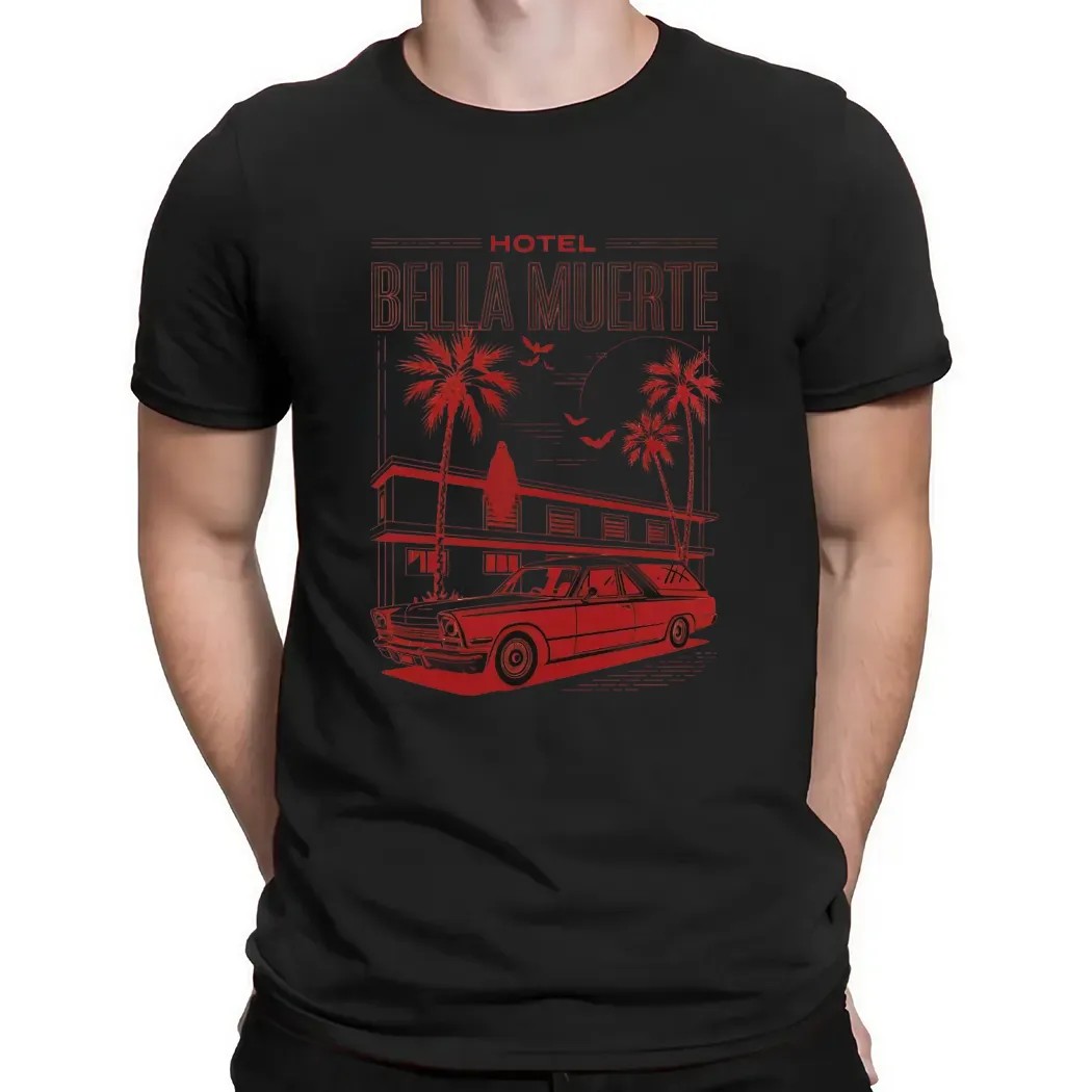 Hotel Bella Muerte Oxblood Car T Shirt