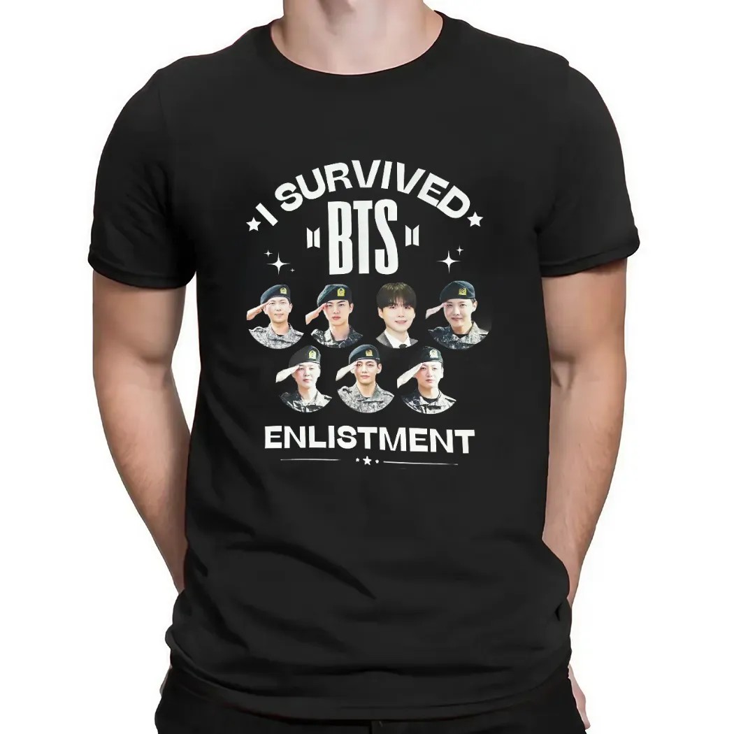 I Survived BTS Enlistment T Shirt