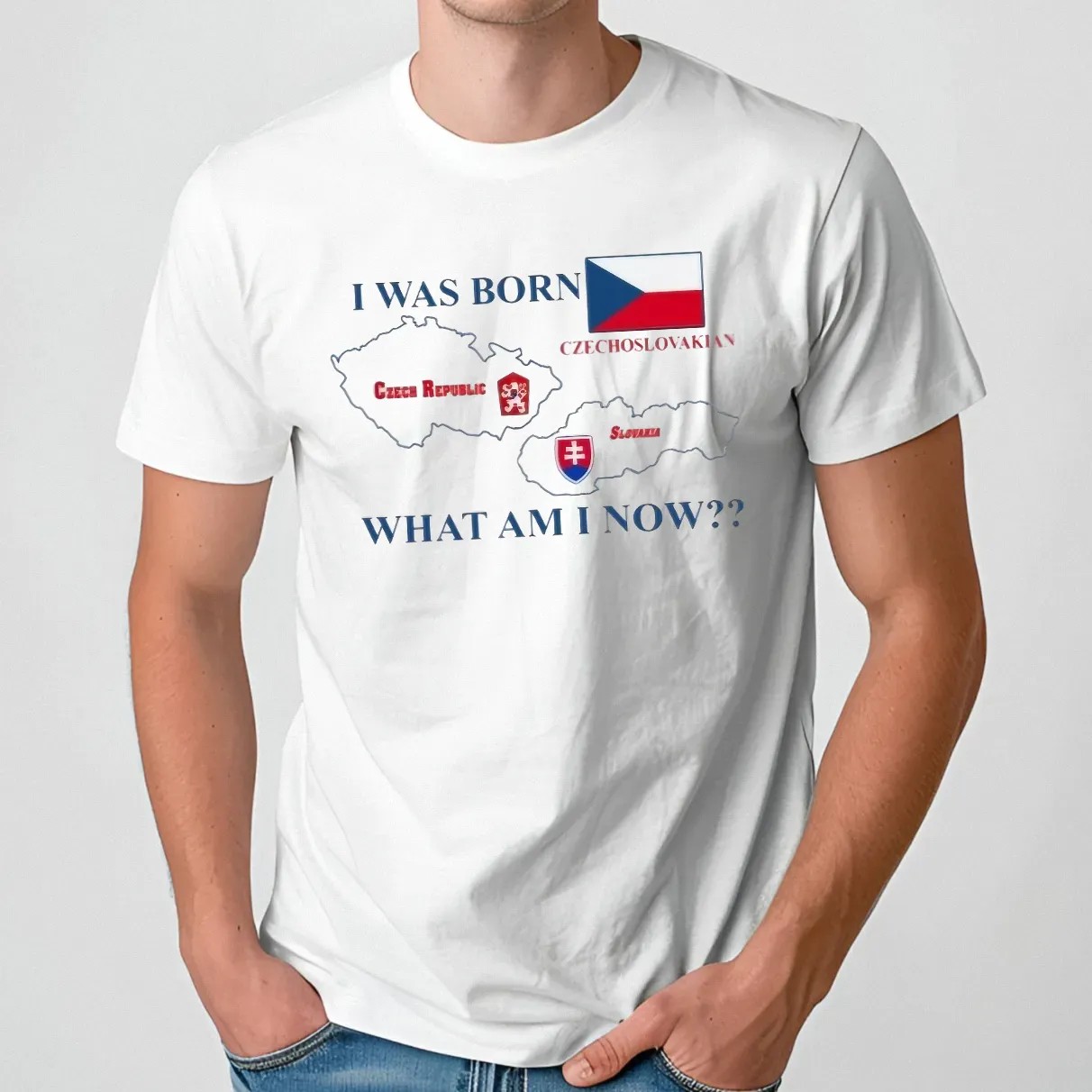 I Was Born Czechoslovakian Czech Republic Slovakia What Am I Now Restaurant Zlata Praha T Shirt
