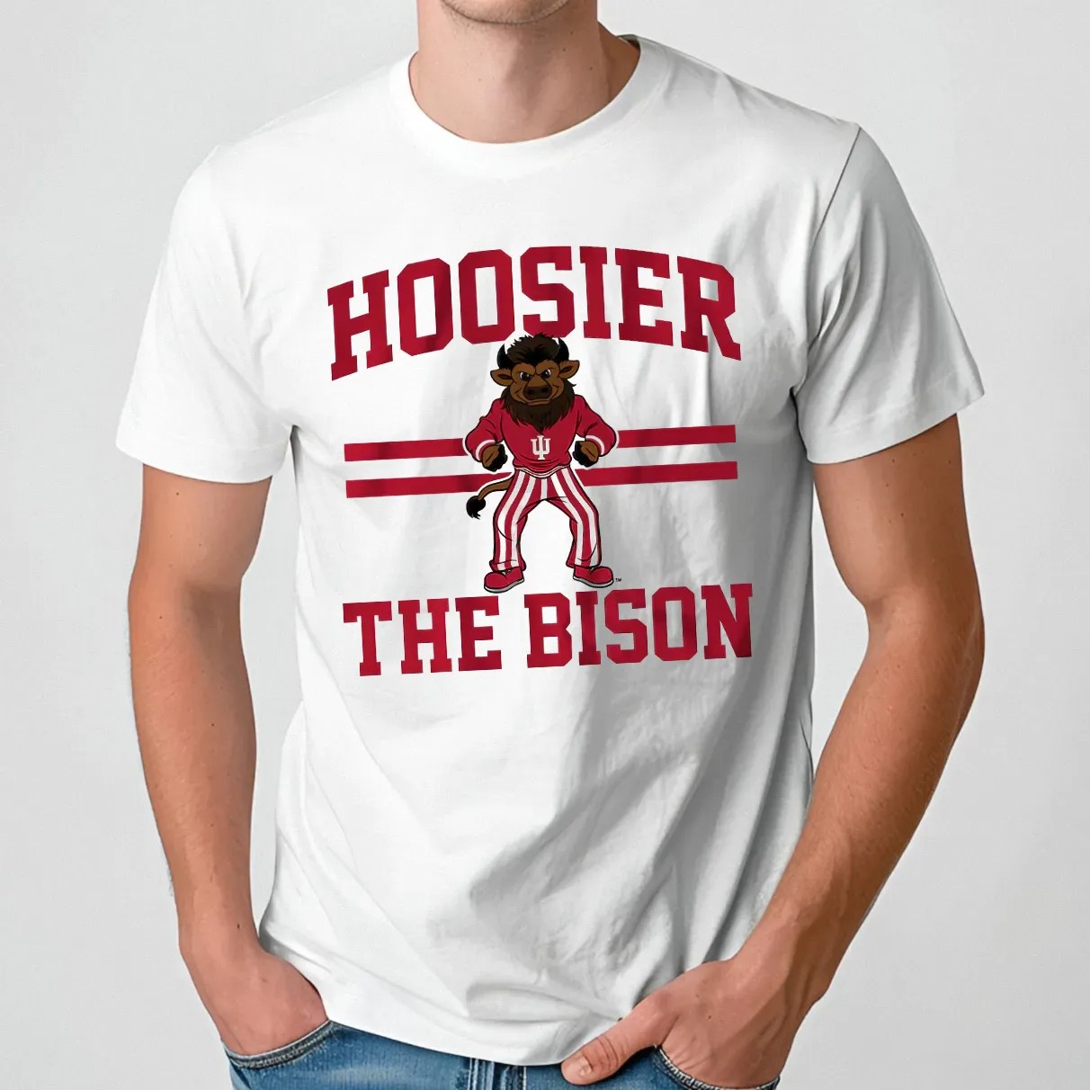 Indiana Hoosiers Football Hoosier The Bison T Shirt