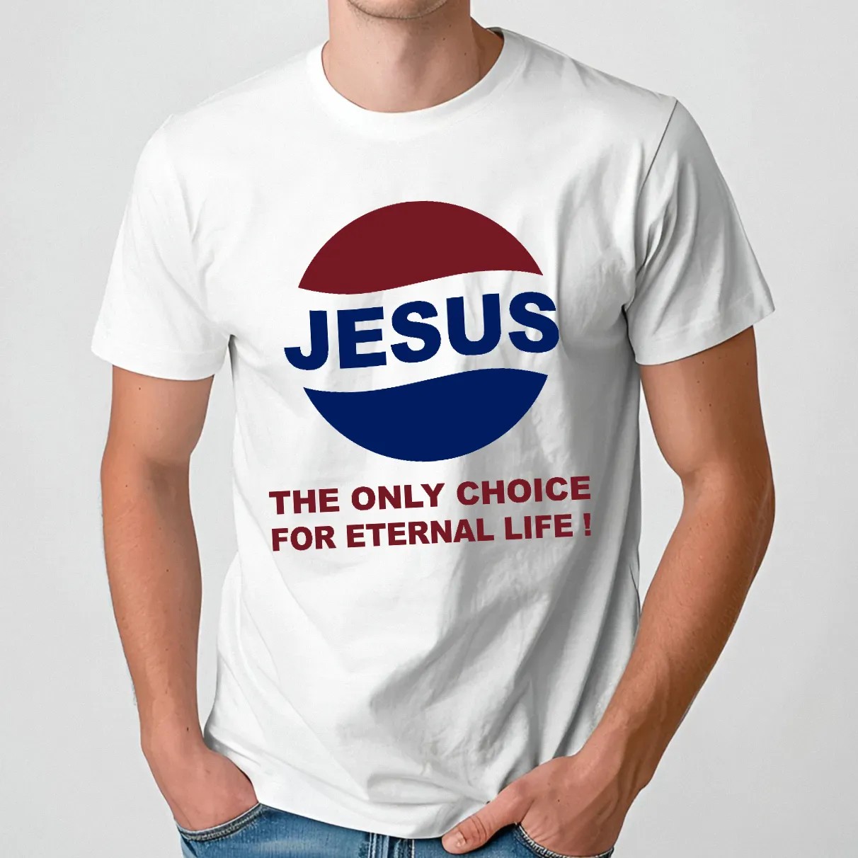 Jesus The Only Choice Pepsiy Logo Shirt