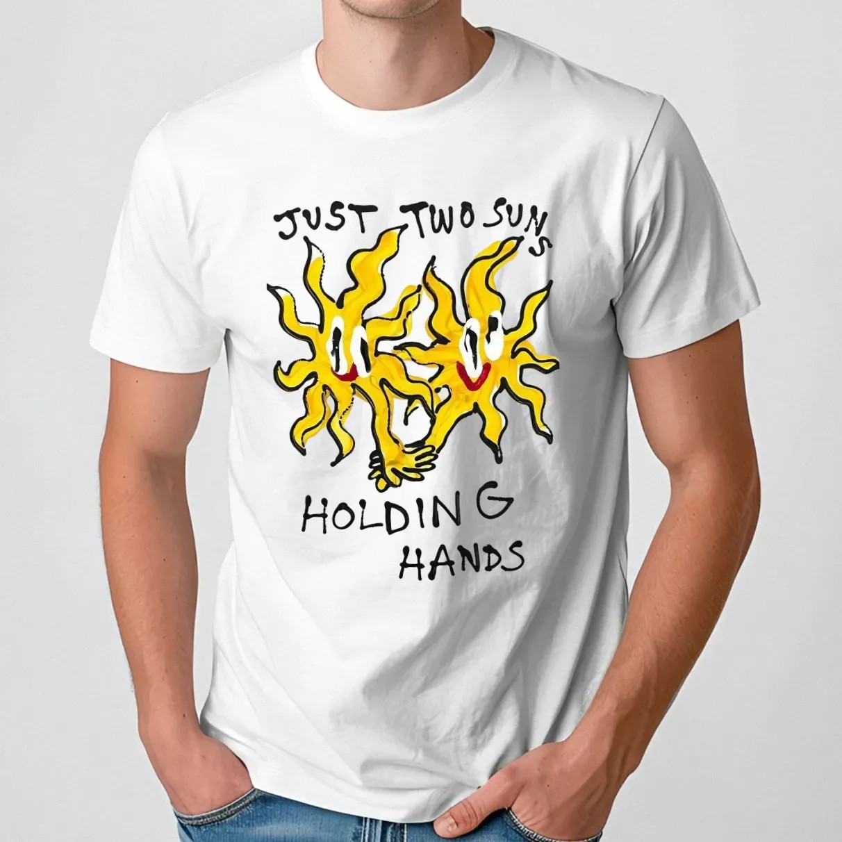 Just Two Suns Holding Hands T Shirt