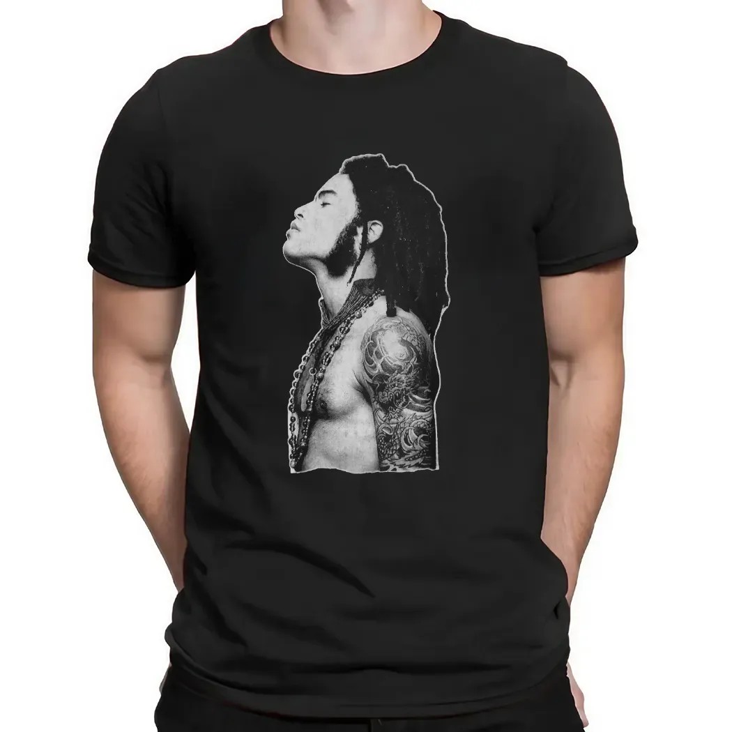 Lenny Kravitz Profile Outline T Shirt