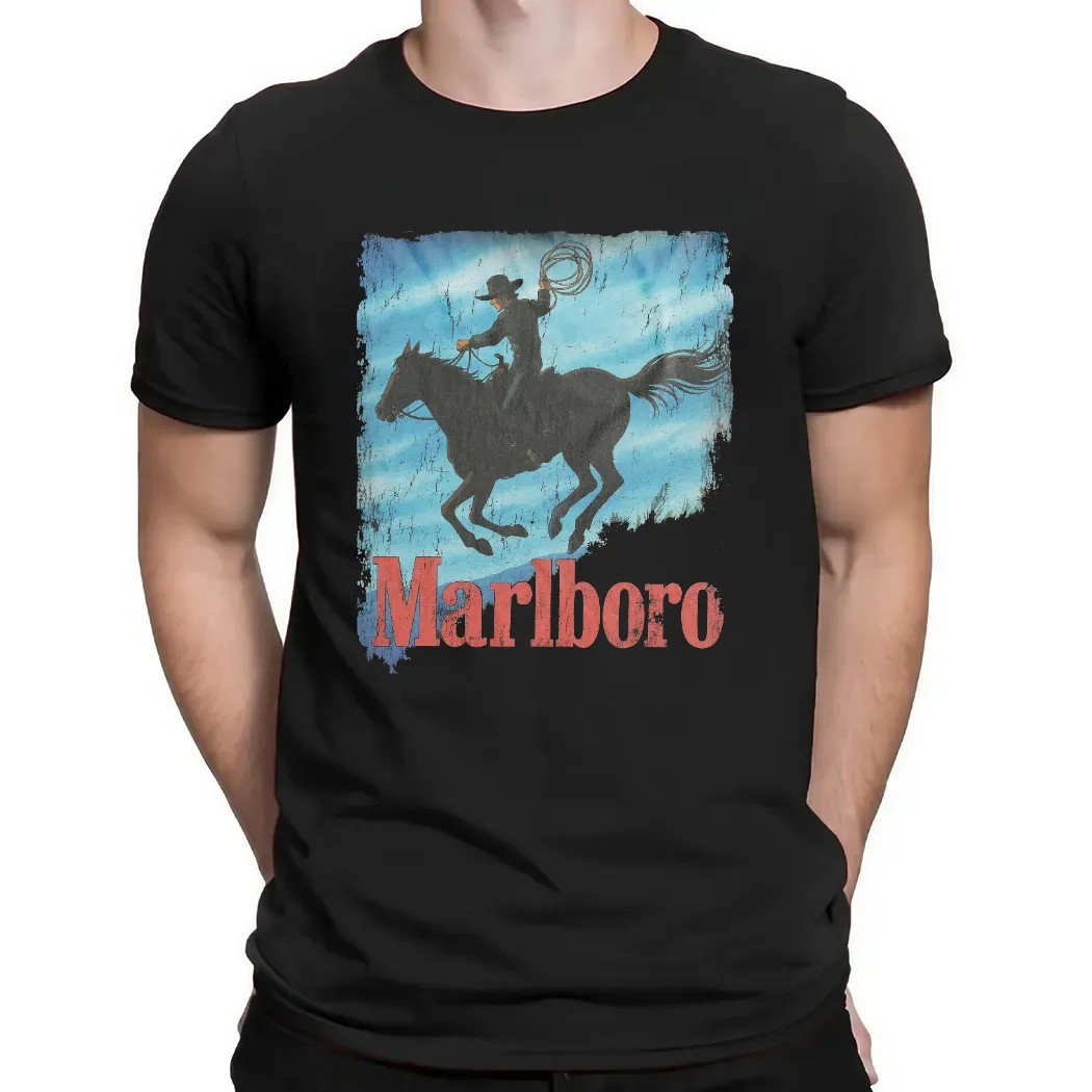 Marlboro Cowboy Blue Sky T Shirt