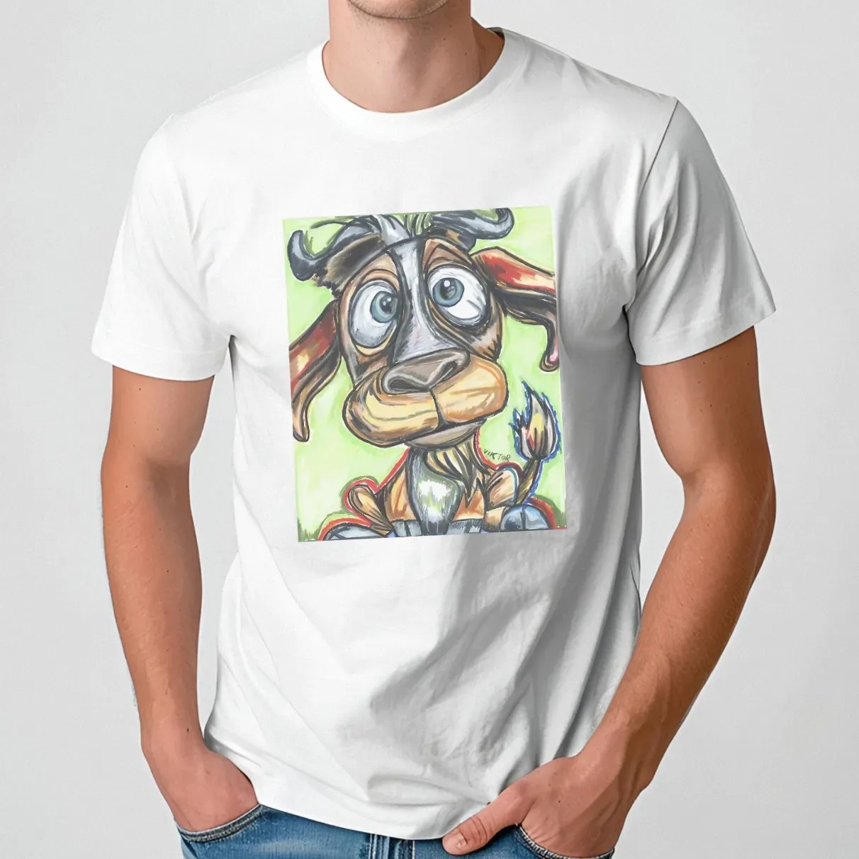 Mr Goatface Art T Shirt