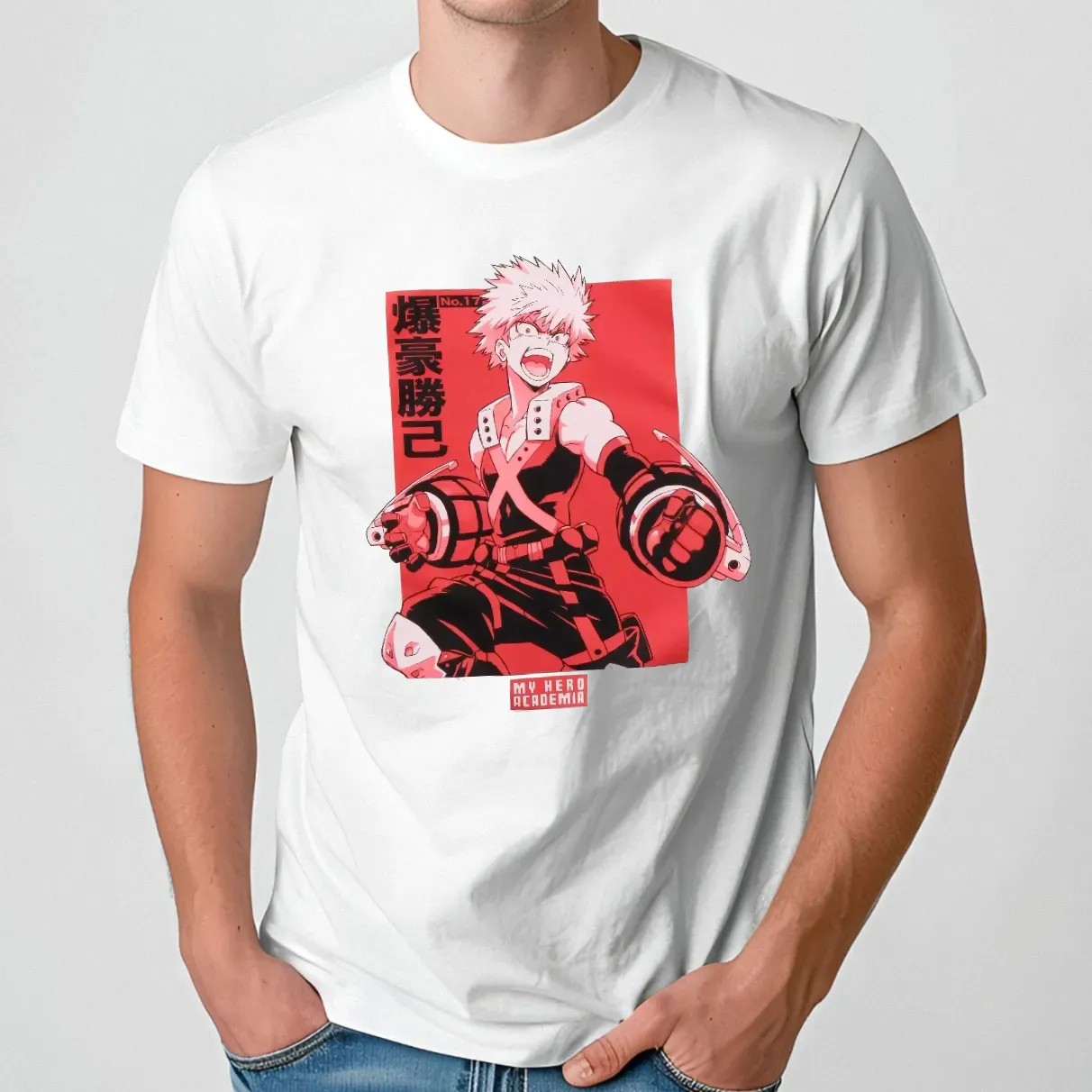 My Hero Academia Bakugo Fight Pink T Shirt