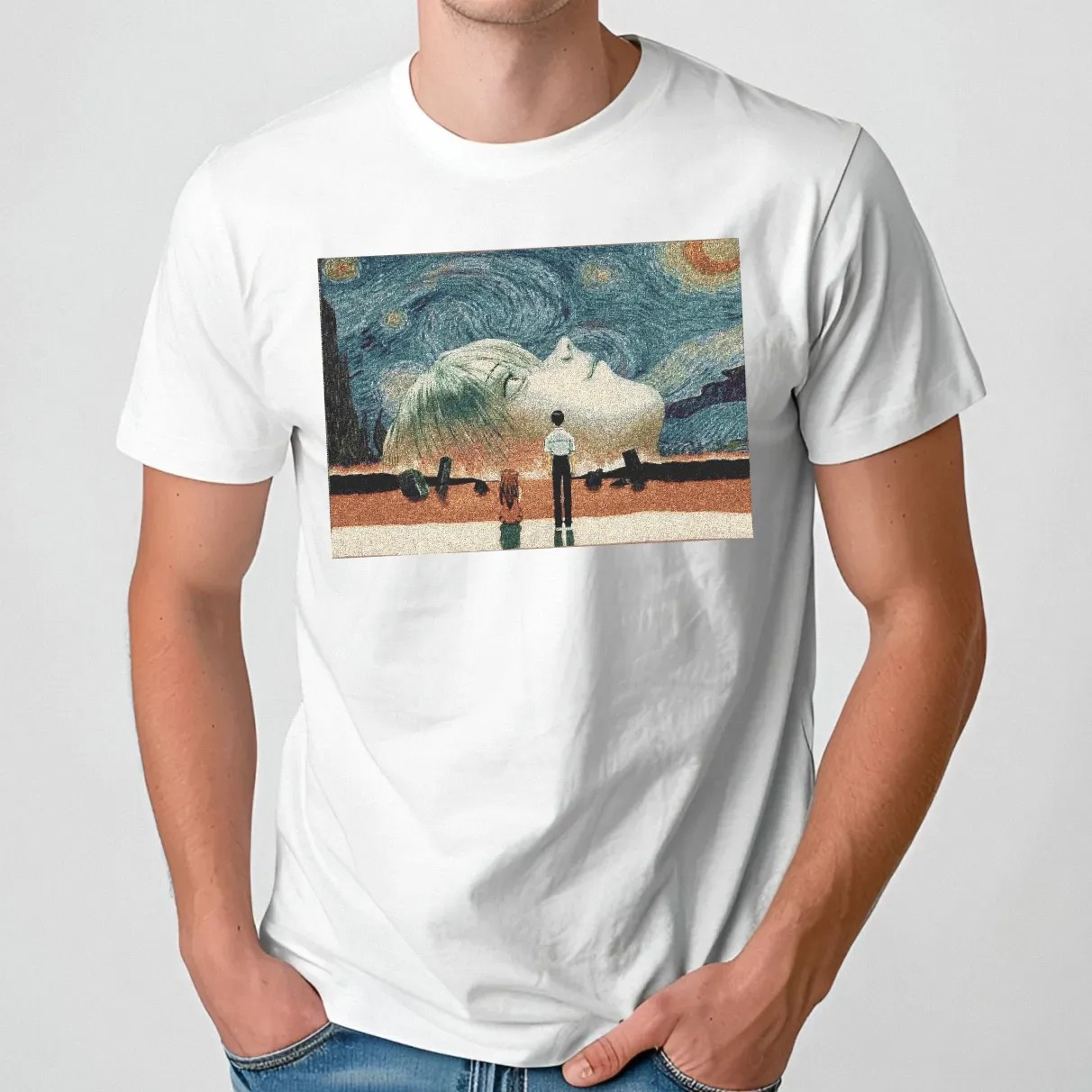 Neon Genesis Evangelion Eva Starry Night T Shirt