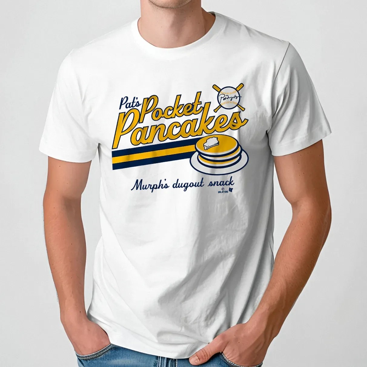 Pat Murphy Pocket Pancakes Murphy's Dugout Snack T Shirt