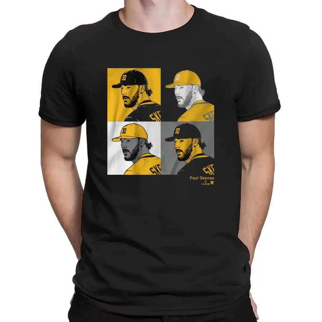 Paul Skenes Pittsburgh Pirates Baseball Collage Panels T Shirt