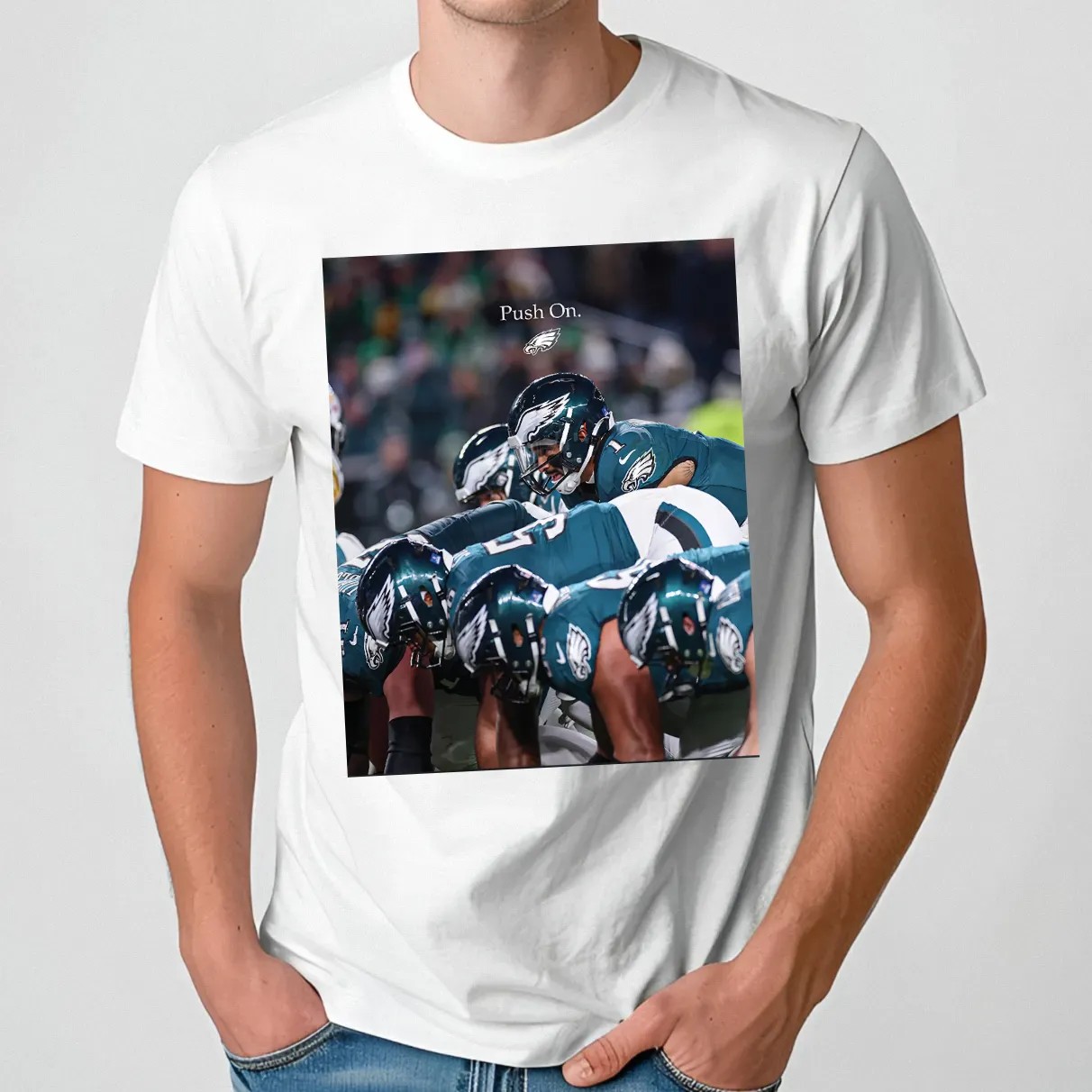 Philadelphia Eagles Push On Photo T Shirt