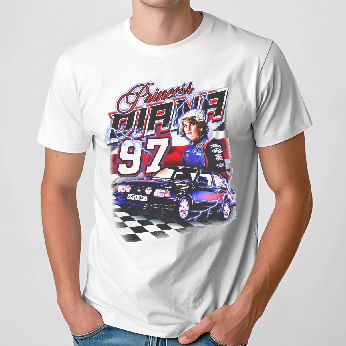 Princess Diana 97 Nascar Racing Parody T Shirt
