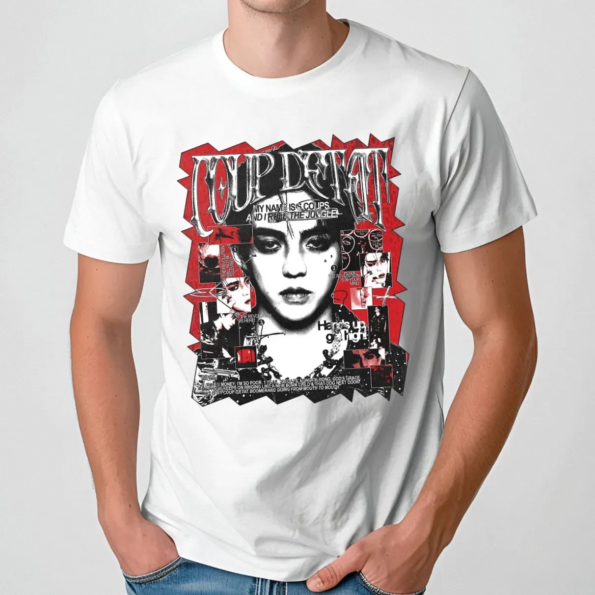 S.Coups SEVENTEEN Defeat My Name Is S.Coups And I Rule The Jungle Hand Up Get High T Shirt