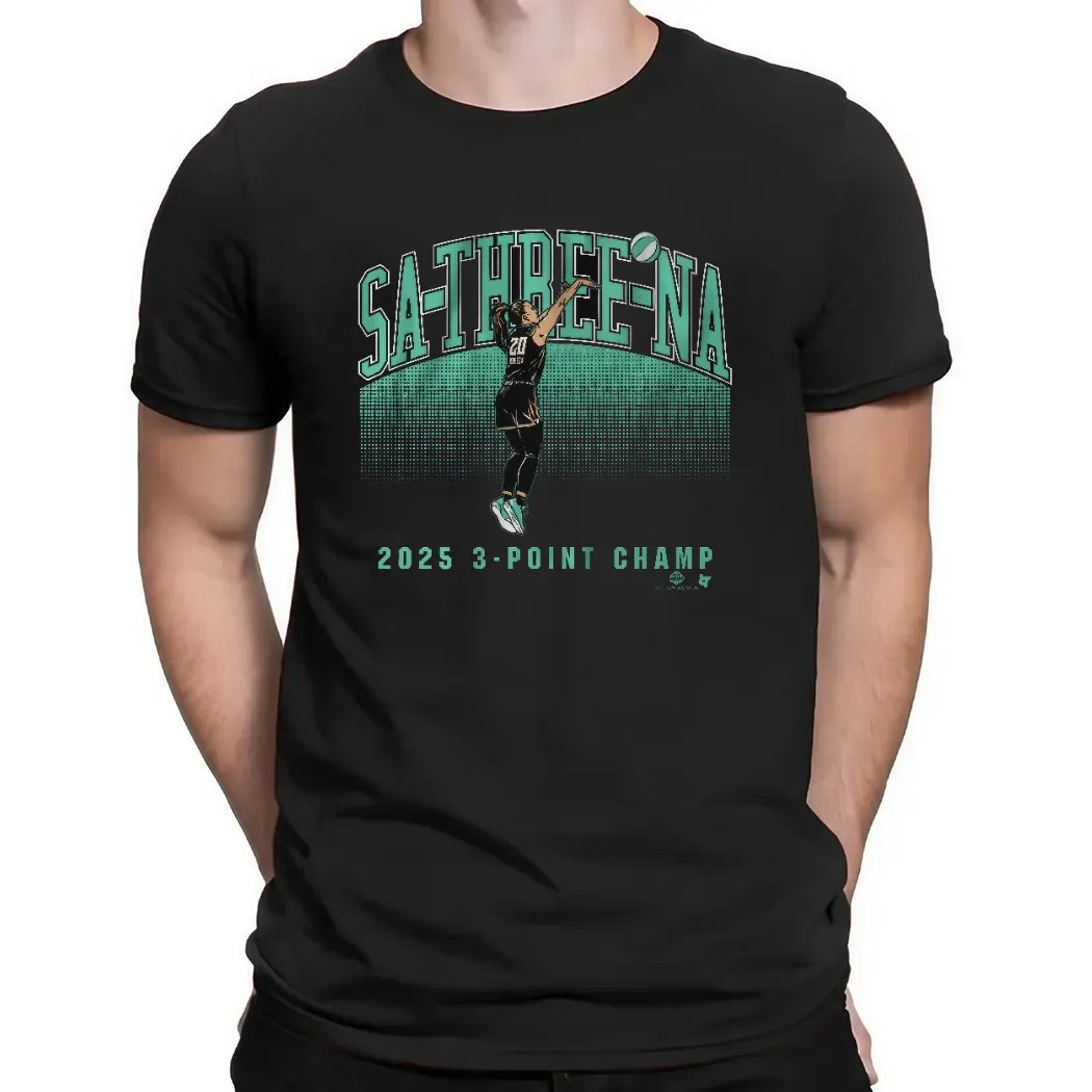 Sabrina Ionescu 2025 Sa-Three-Na 3-Point Champ T Shirt