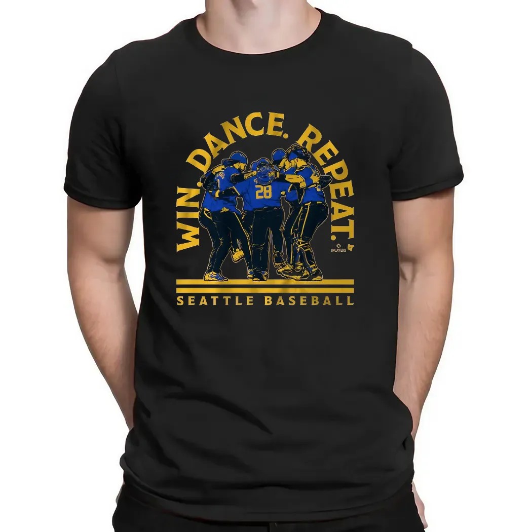 Seattle Baseball Win Dance Repeat 2025 T Shirt