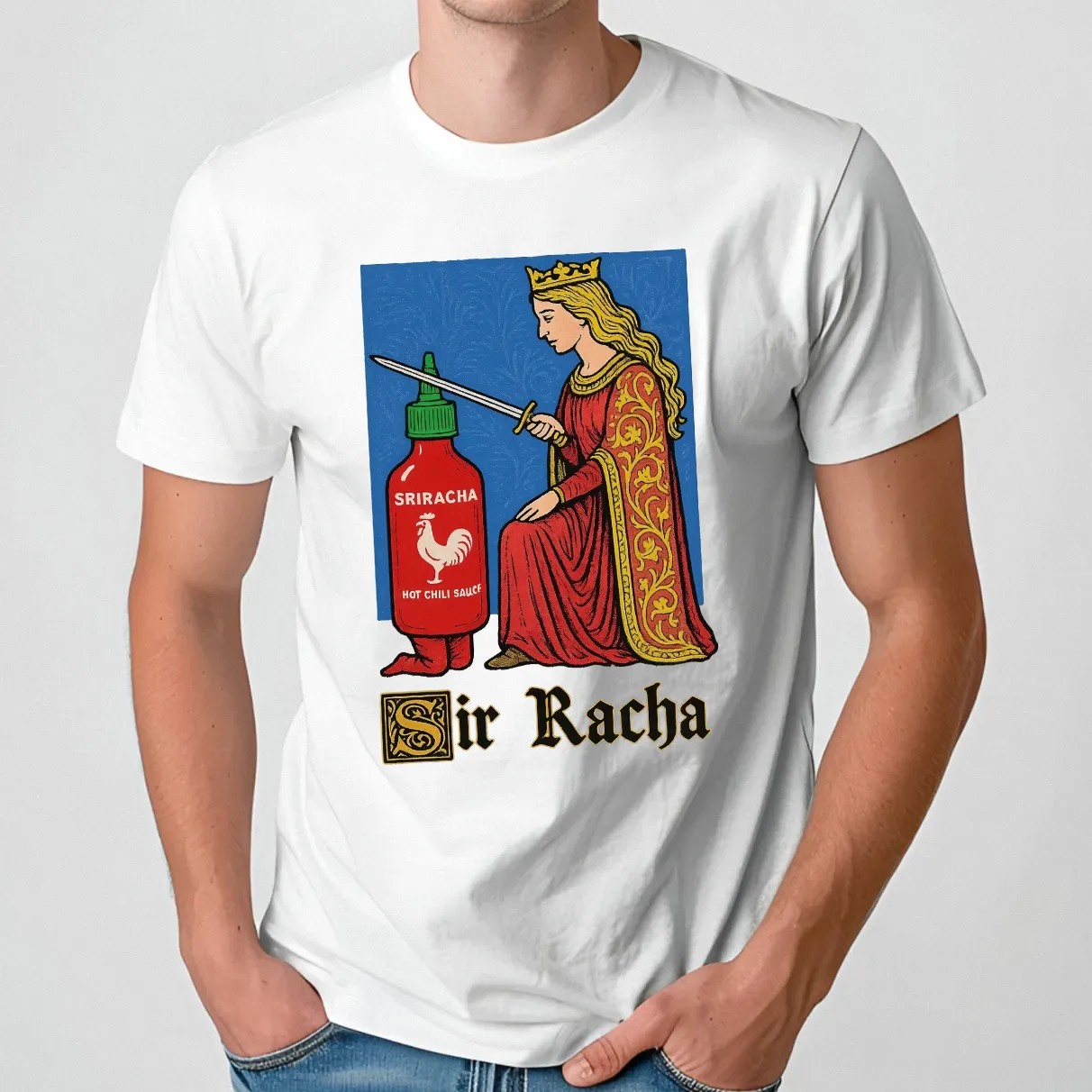 Sir Racha Sriracha Hot Chili Sauce Meme T Shirt