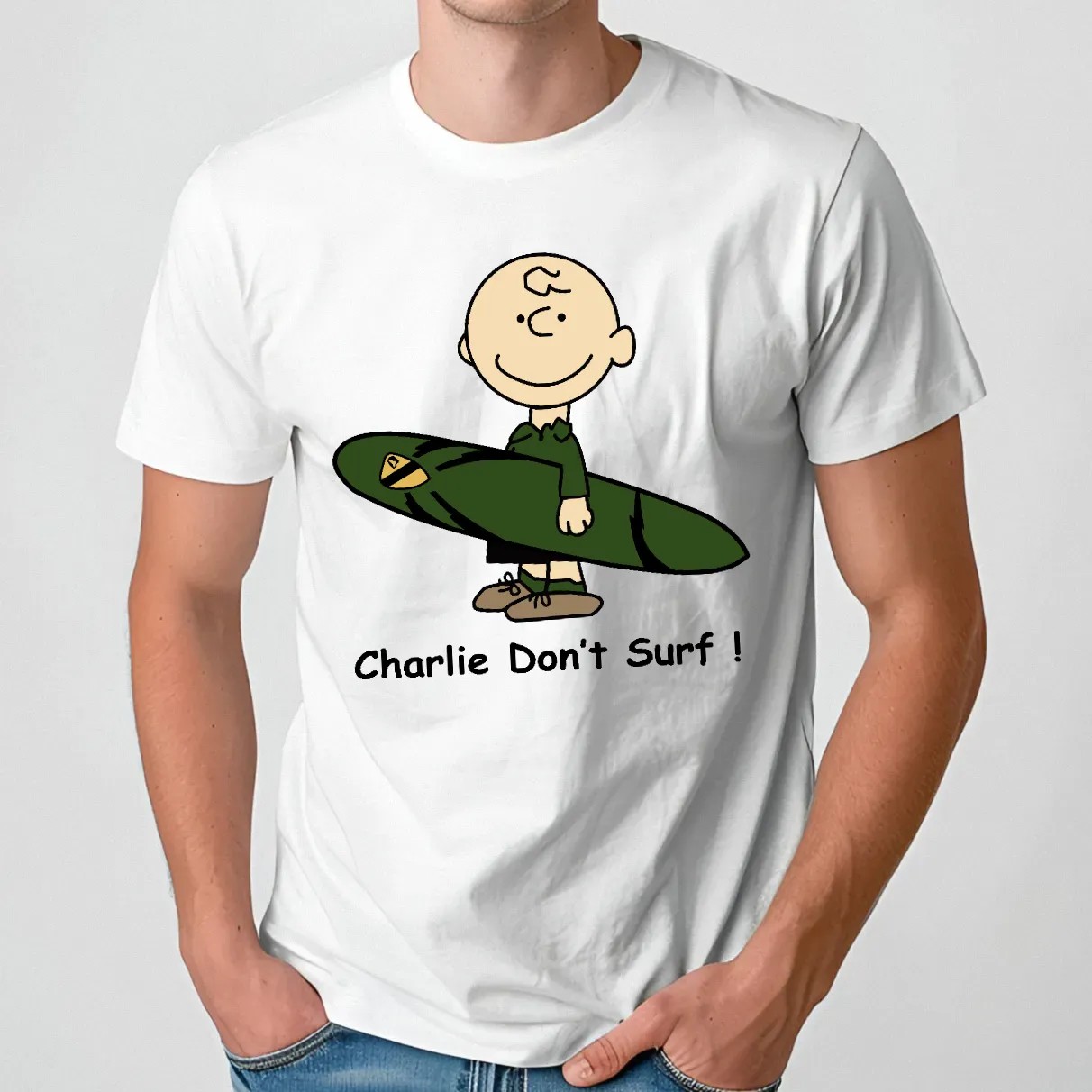 Snoopy Charlie Brown Don't Surf Shirt
