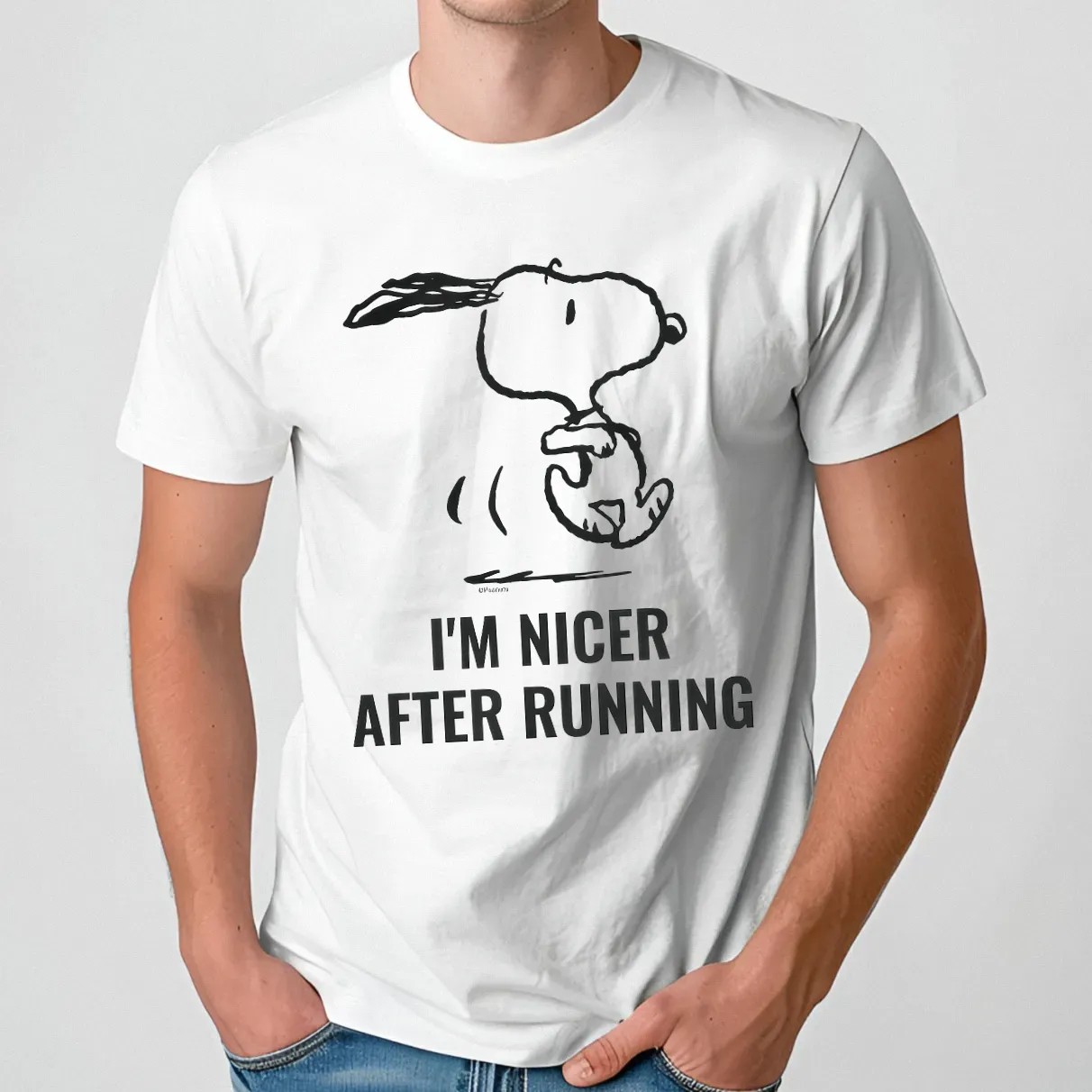 Snoopy I'm Nicer After Running T Shirt