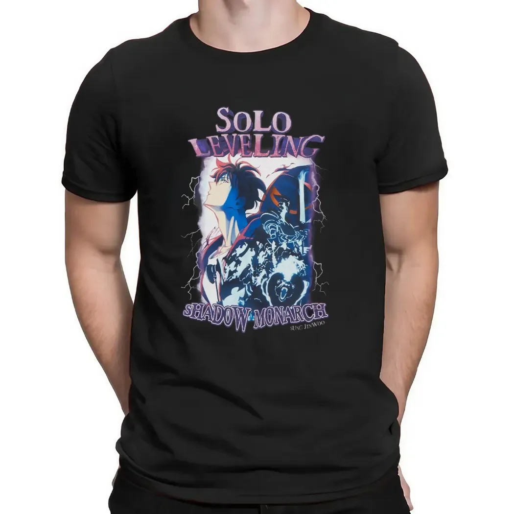 Solo Leveling Sung Jinwoo Shadow Monarch Graphic T Shirt