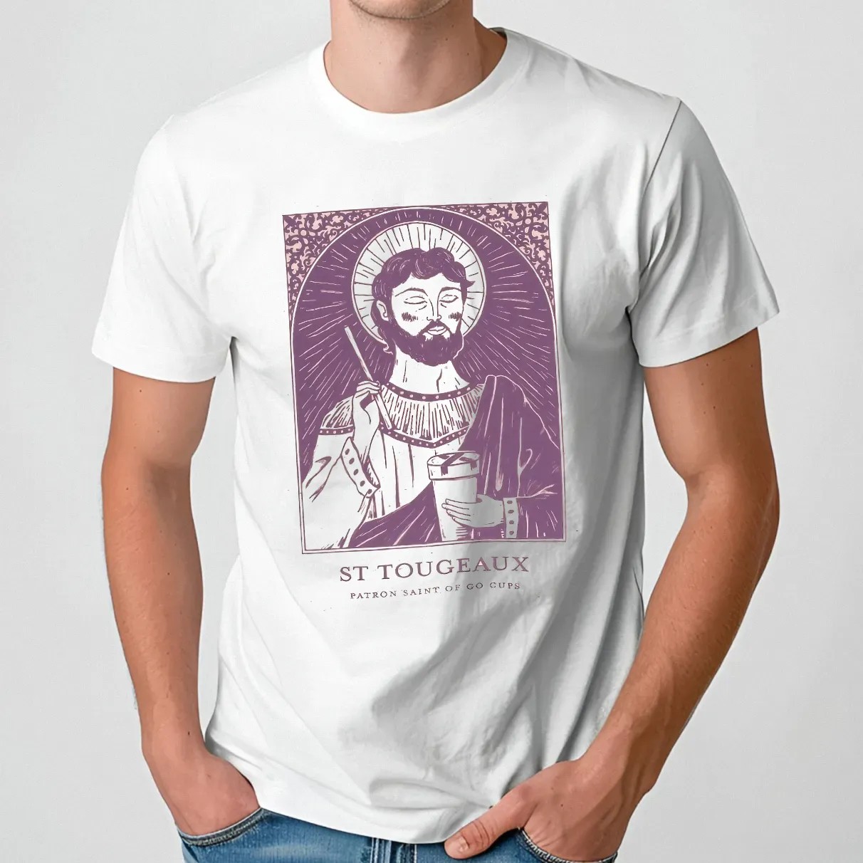 St Tougeaux Patron Saint Of Go Cups T Shirt