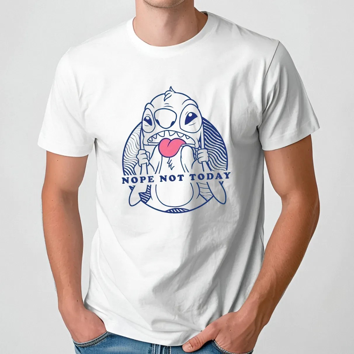 Stitch Nope Not Today Meme T Shirt