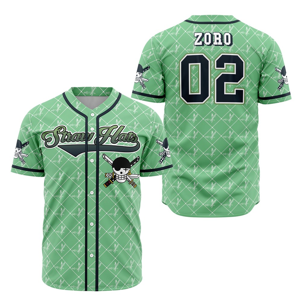 Straw Hats Zoro One Piece Baseball Jersey