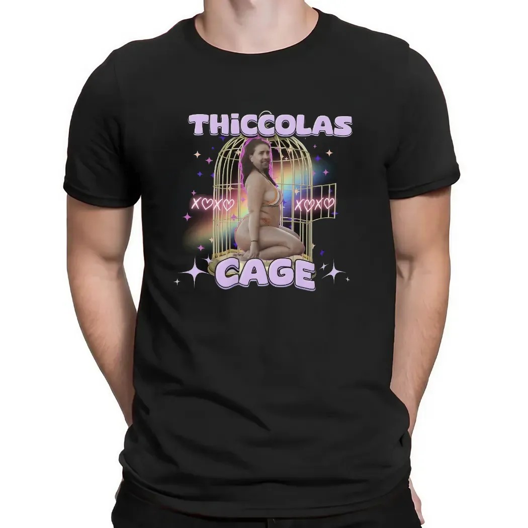 Thiccolas Cage Meme Parody T Shirt