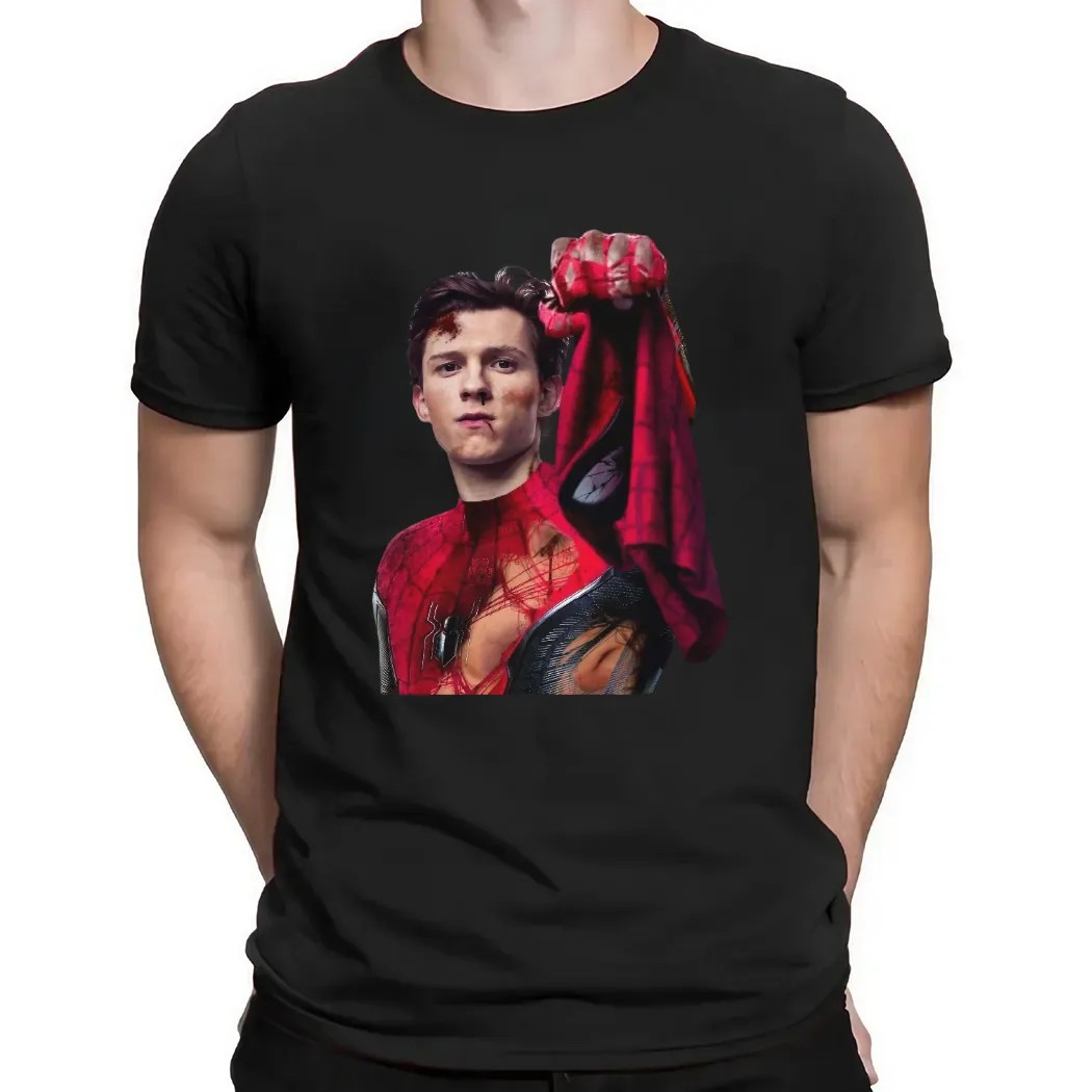 Tom Holland Spider Man 2025 Portrait T Shirt