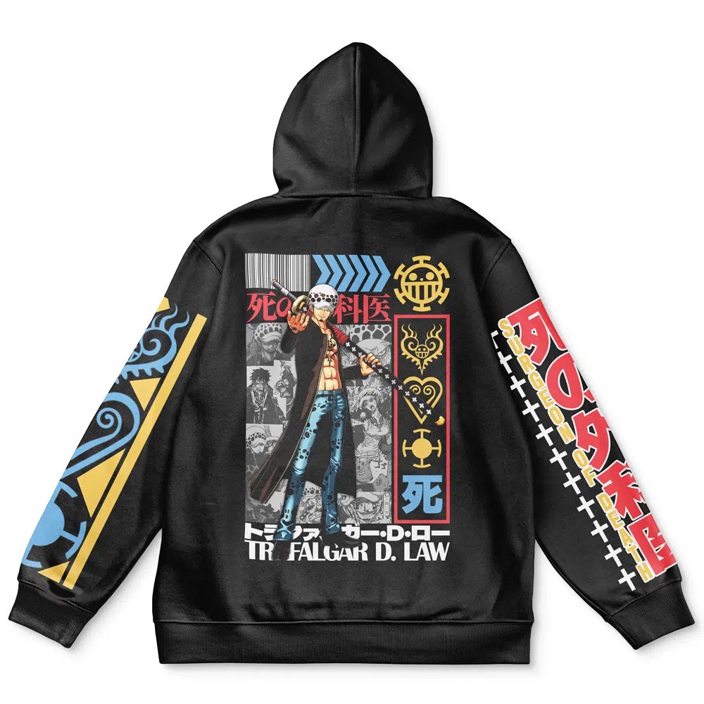 Trafalgar D Law V2 One Piece Streetwear 3D Hoodie