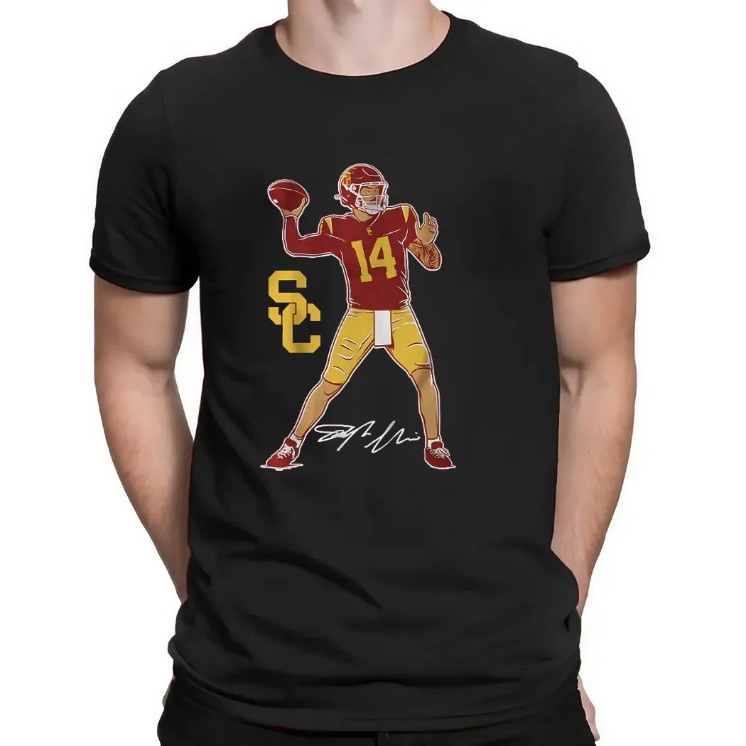 USC Football Jayden Maiava Superstar Pose Signature T Shirt