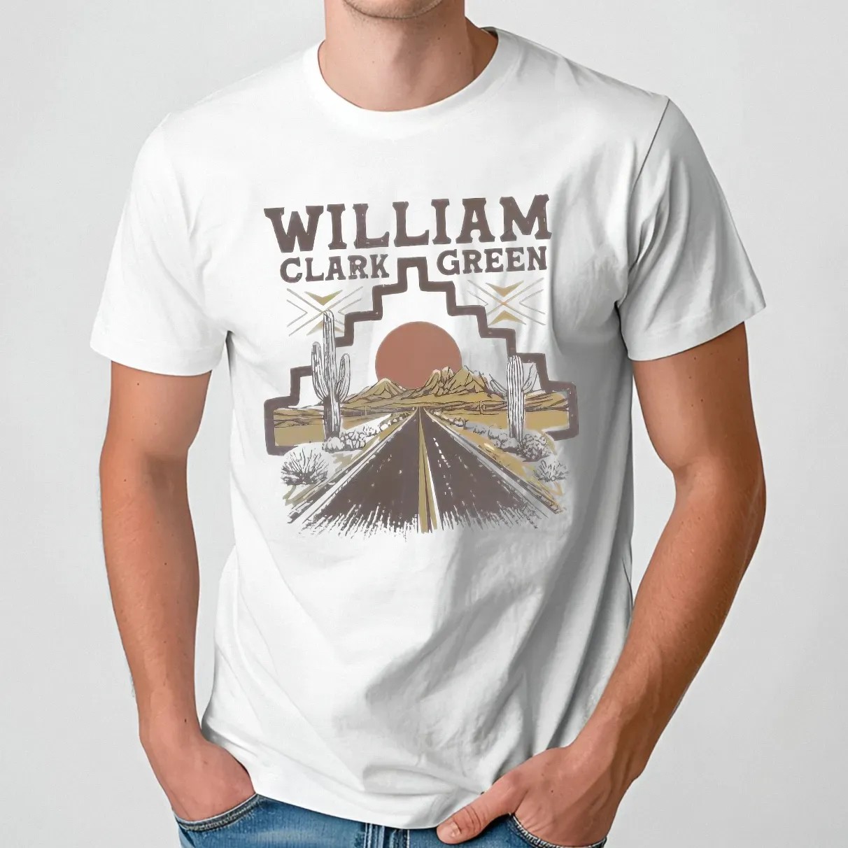 William Clark Green Aztec Highway Sun T Shirt