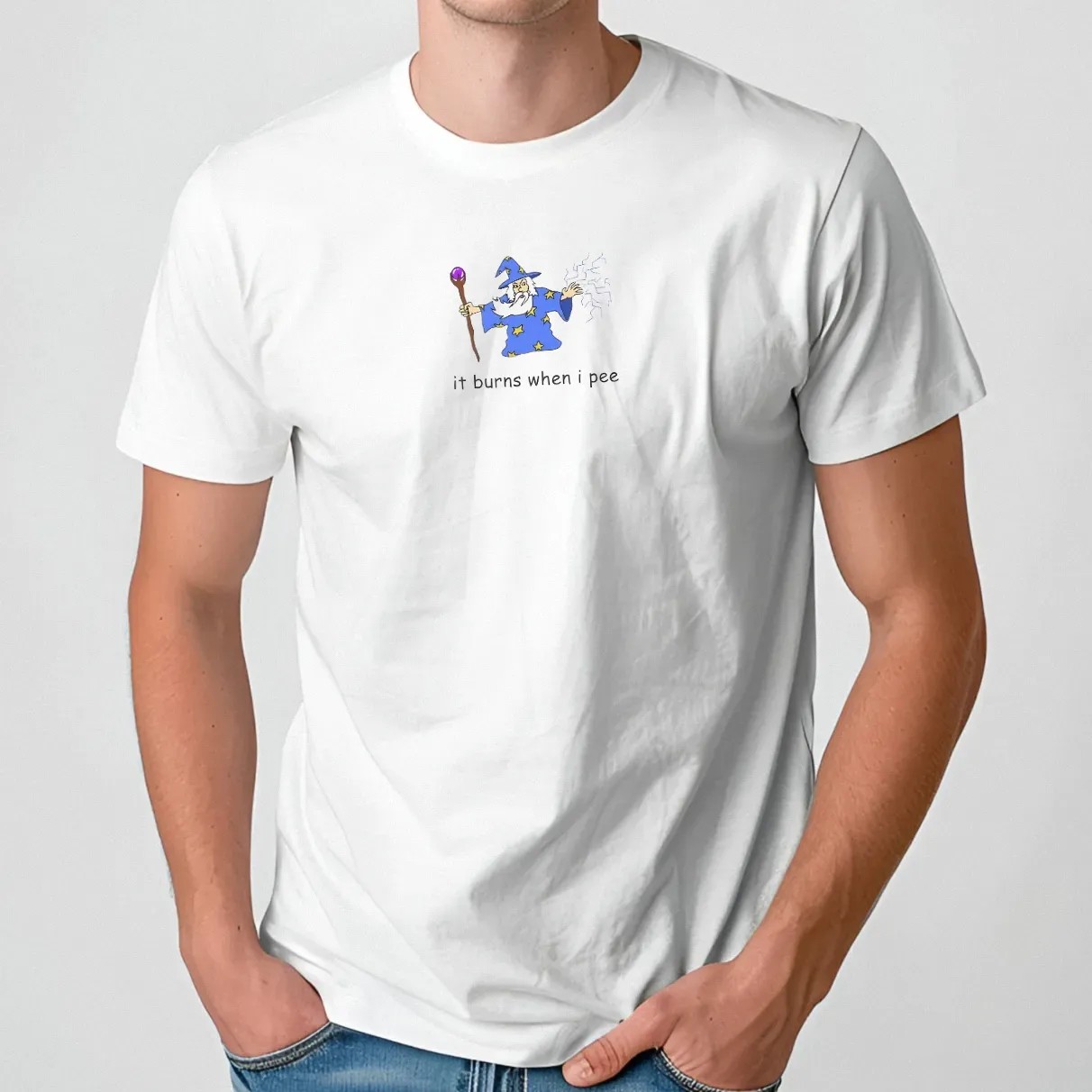 Wizard It Burns When I Pee T Shirt