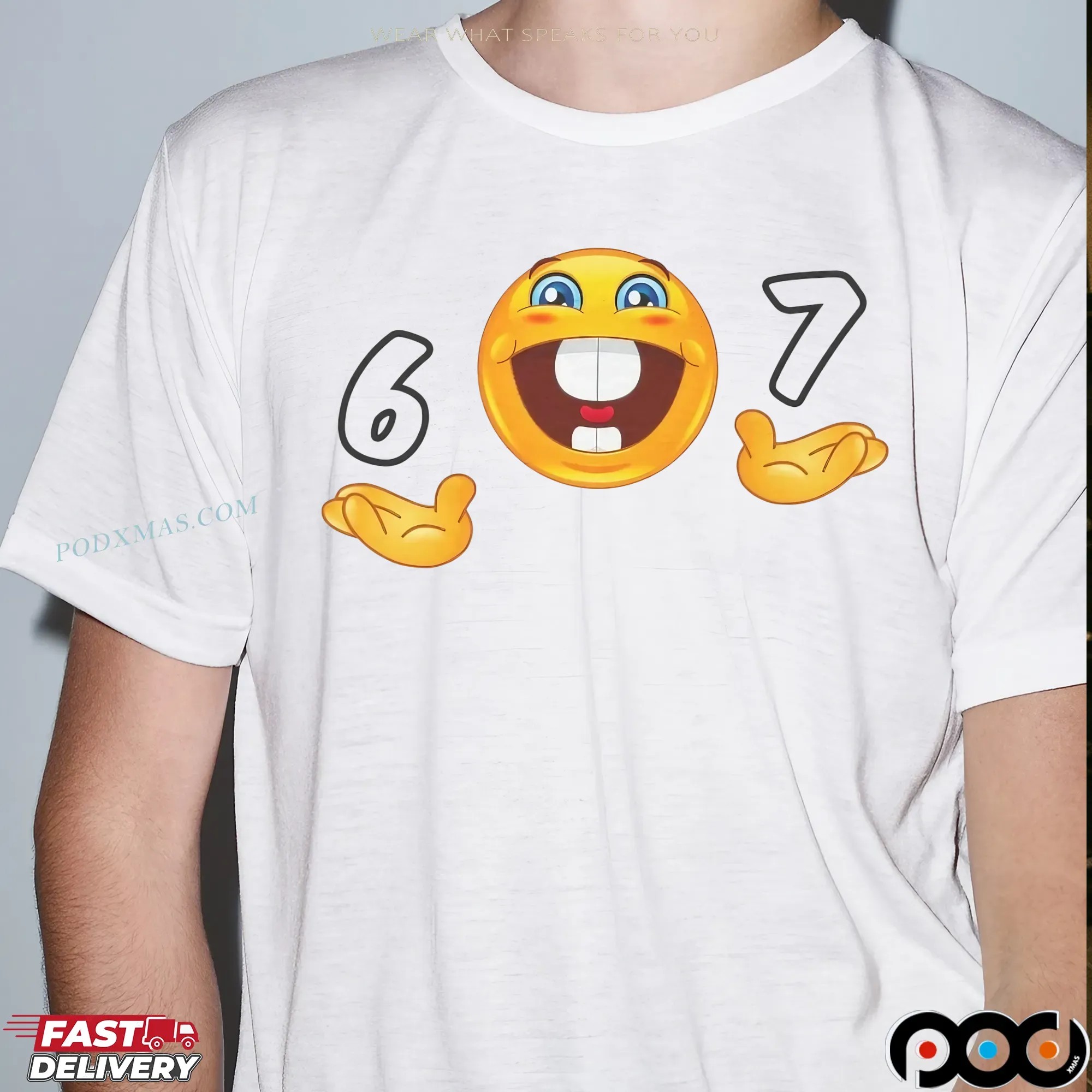 6 7 Emoji T Shirt