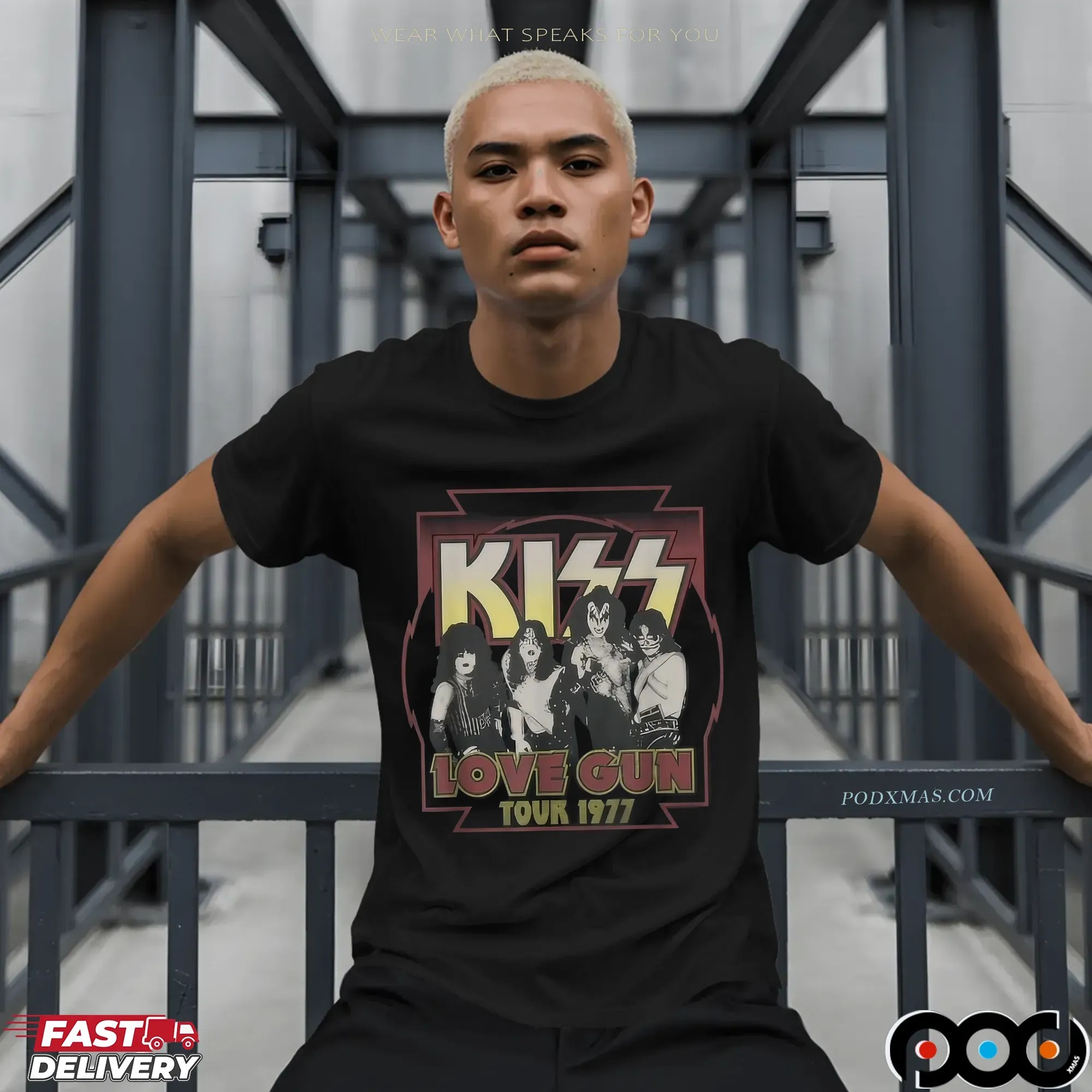 Ace Frehley Kiss Love Gun 1977 Tour T Shirt 1 Ace Frehley Kiss Love Gun 1977 Tour T Shirt